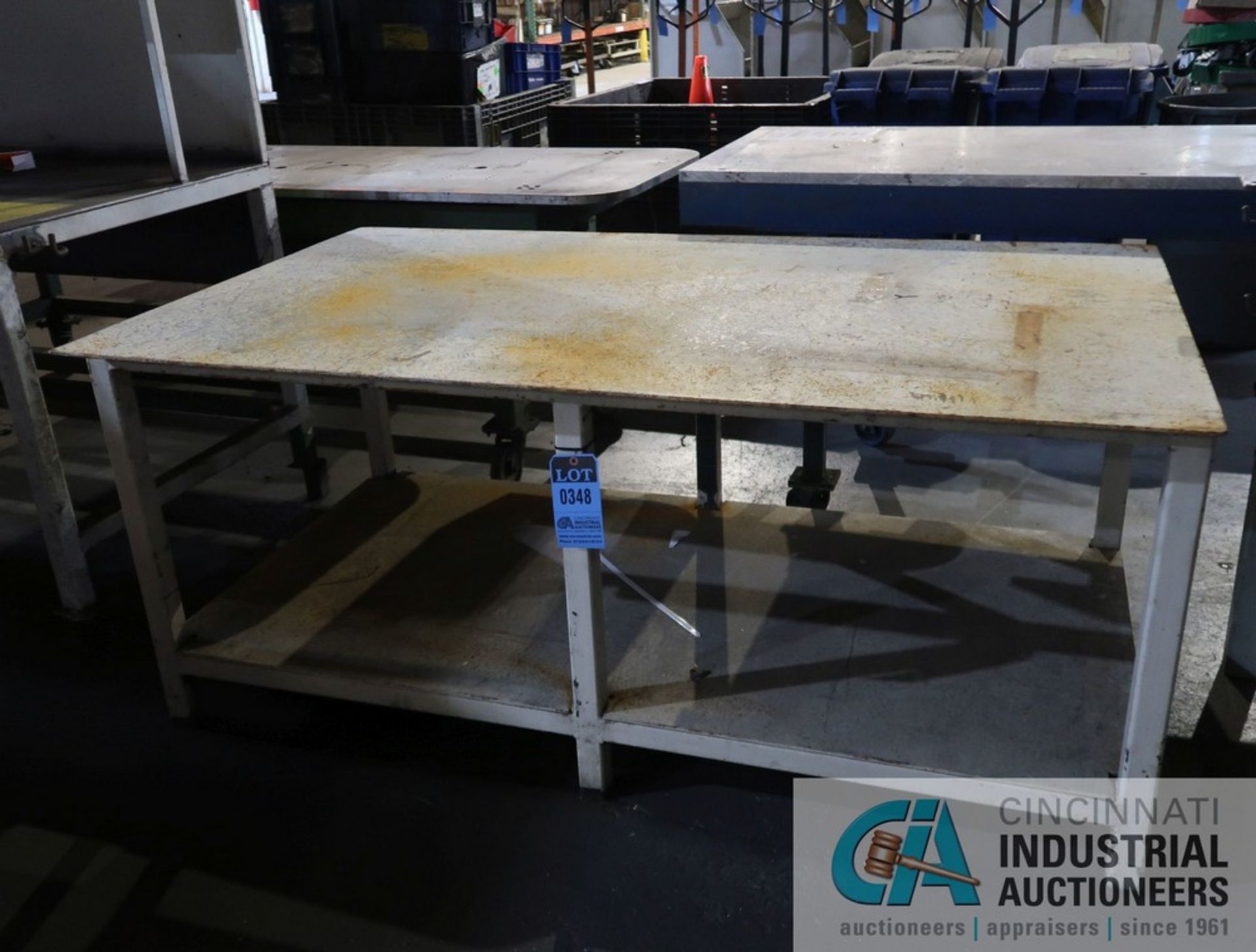 MISCELLANEOUS SIZE HEAVY DUTY STEEL TABLES