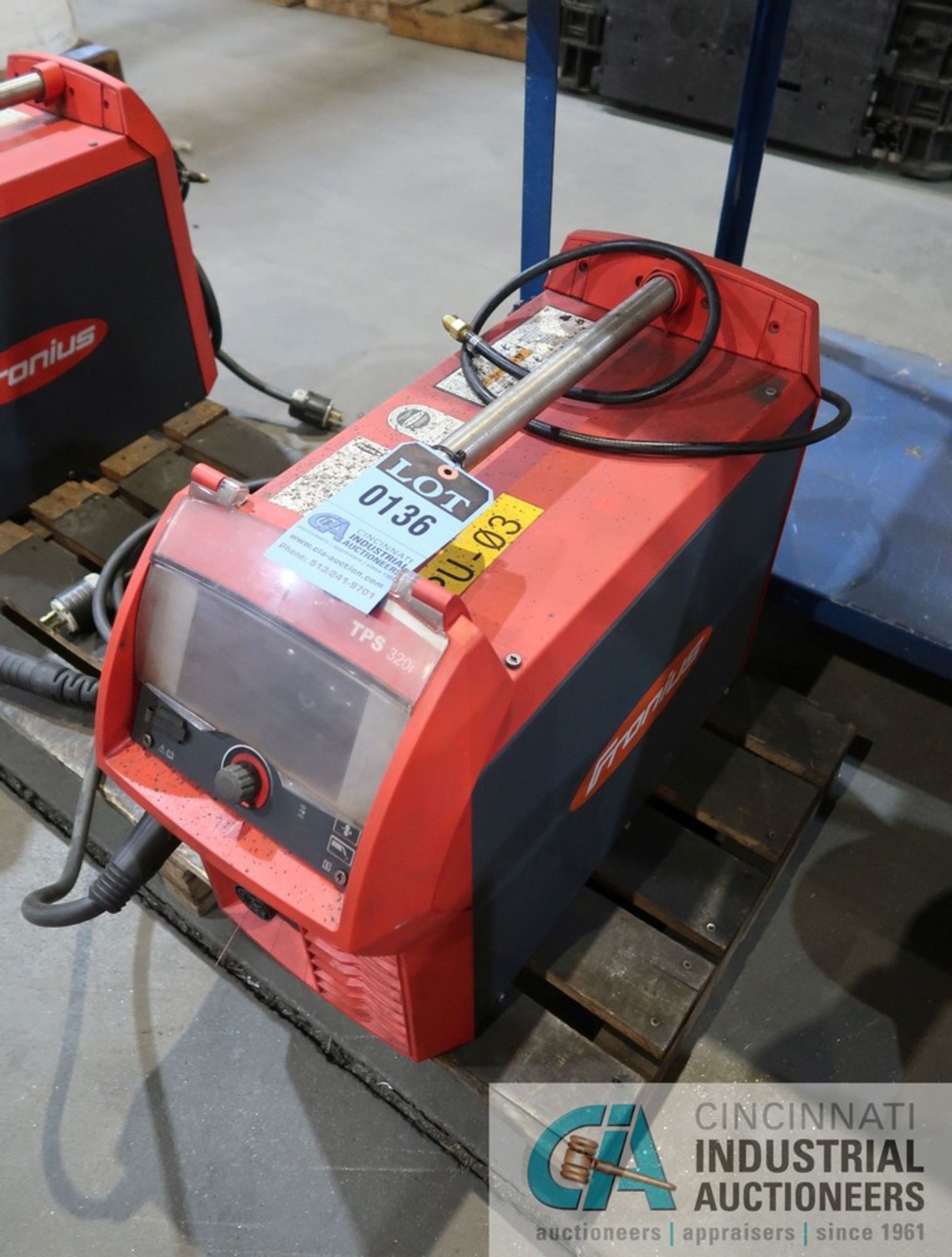 320 AMP FRONIUS MODEL TPS320i WELDING POWER SOURCE WITH BUILT IN WIRE FEEDER; S/N 26364938 - Image 2 of 4