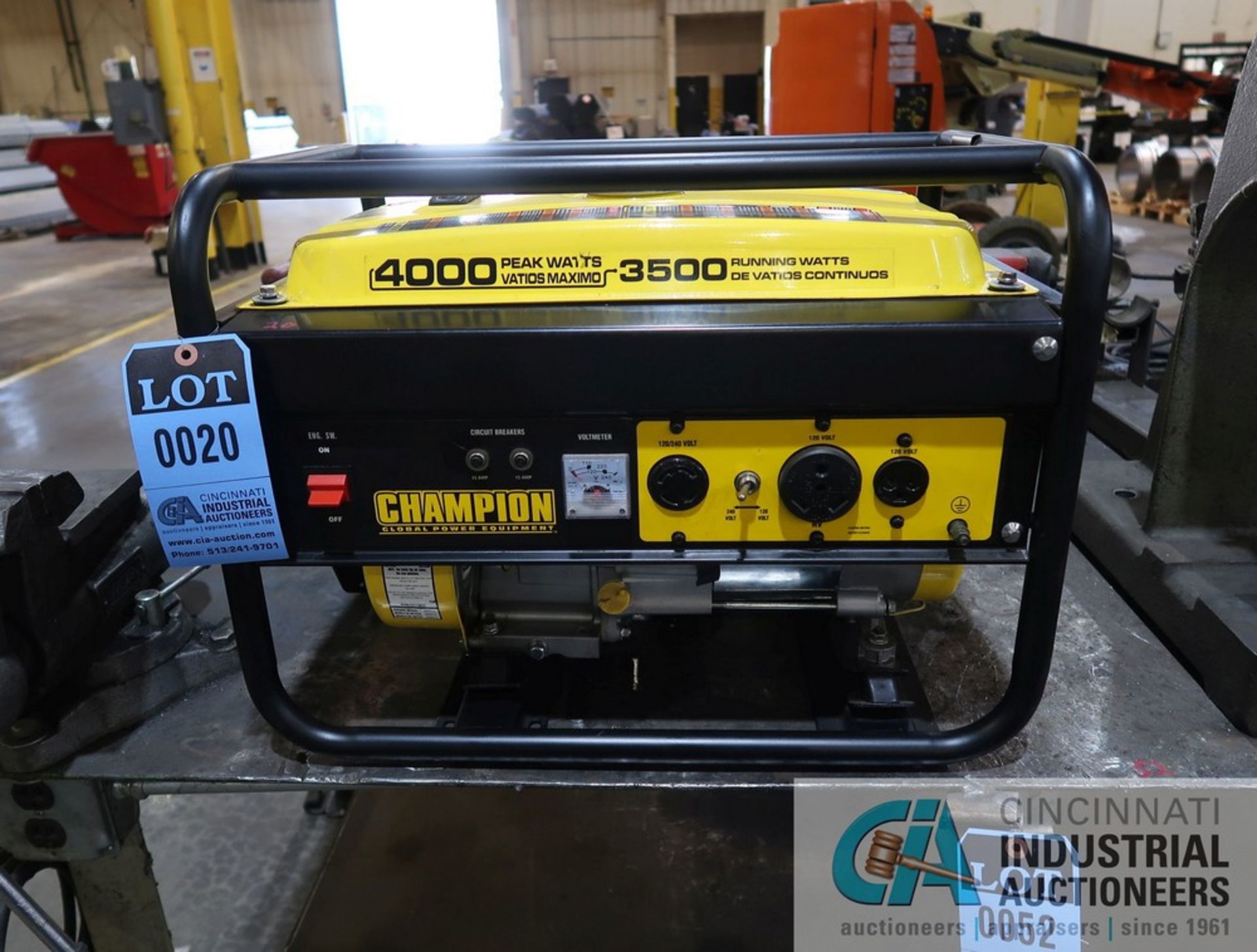 CHAMPION MODEL 46514 4,000 PEAK WATTS / 3,500 RUNNING WATTS GASOLINE GENERATOR