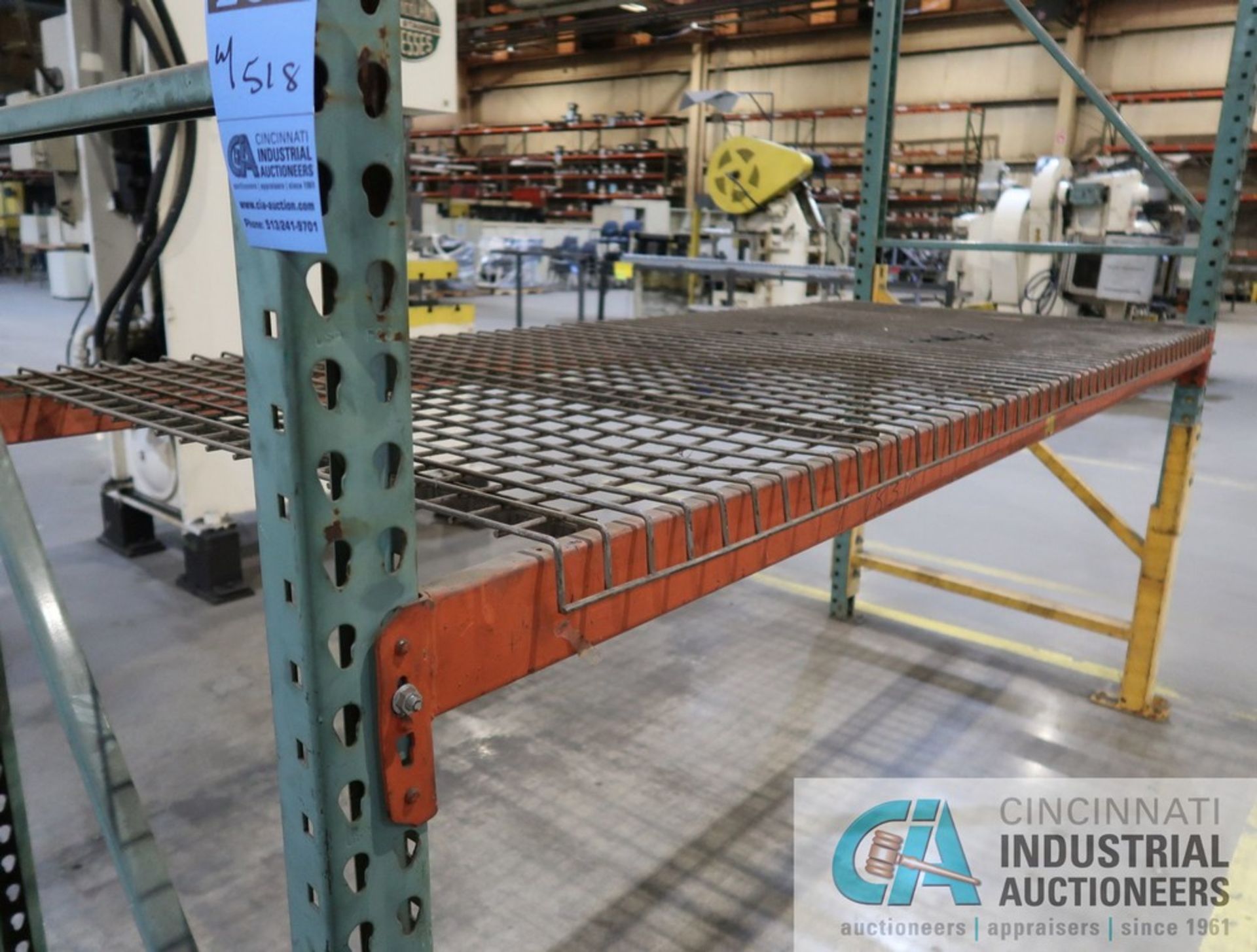 SECTIONS OF 42" WIDE PALLET RACK, (3) SECTIONS AT 96" CROSS BEAMS AND (2) SECTIONS AT 144" - Image 5 of 11