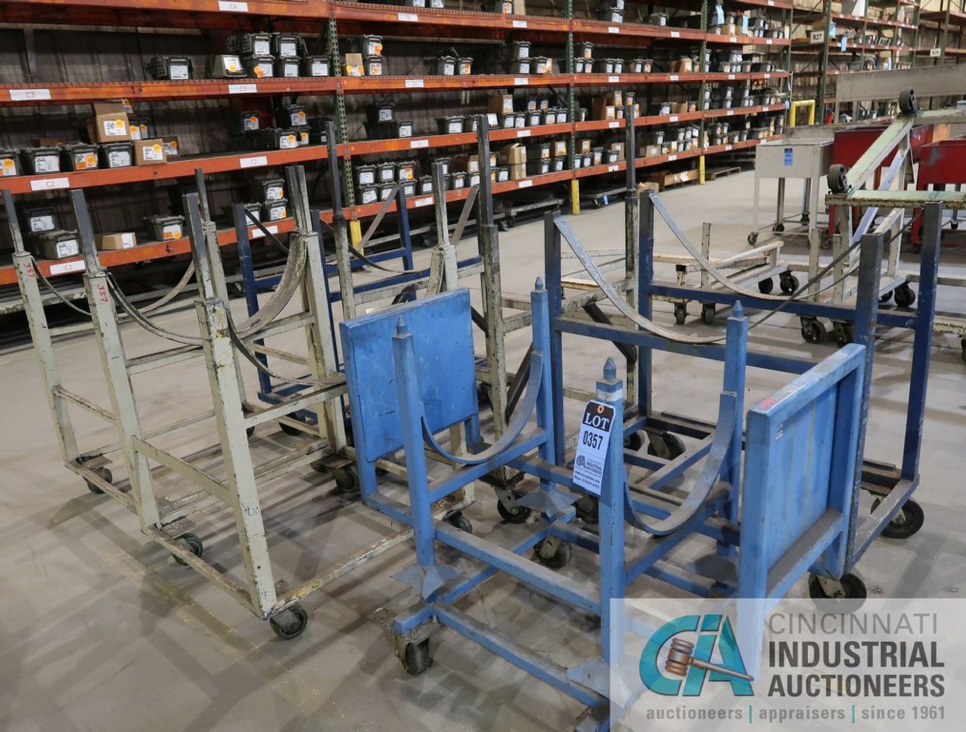 MISCELLANEOUS WIDTH AND HEIGHT HEAVY DUTY STEEL STOCK TRANSFER CARTS