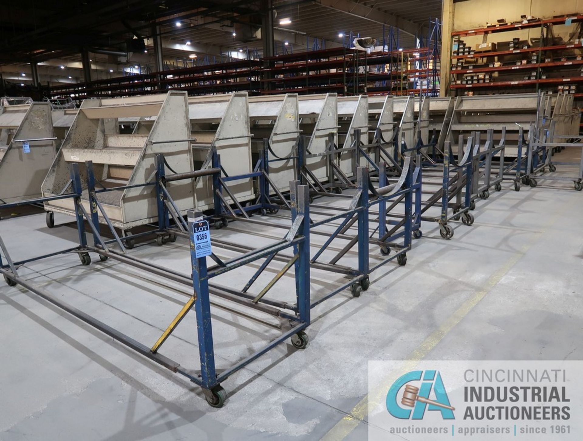 MISCELLANEOUS WIDTH AND HEIGHT HEAVY DUTY STEEL STOCK TRANSFER CARTS - Image 2 of 4