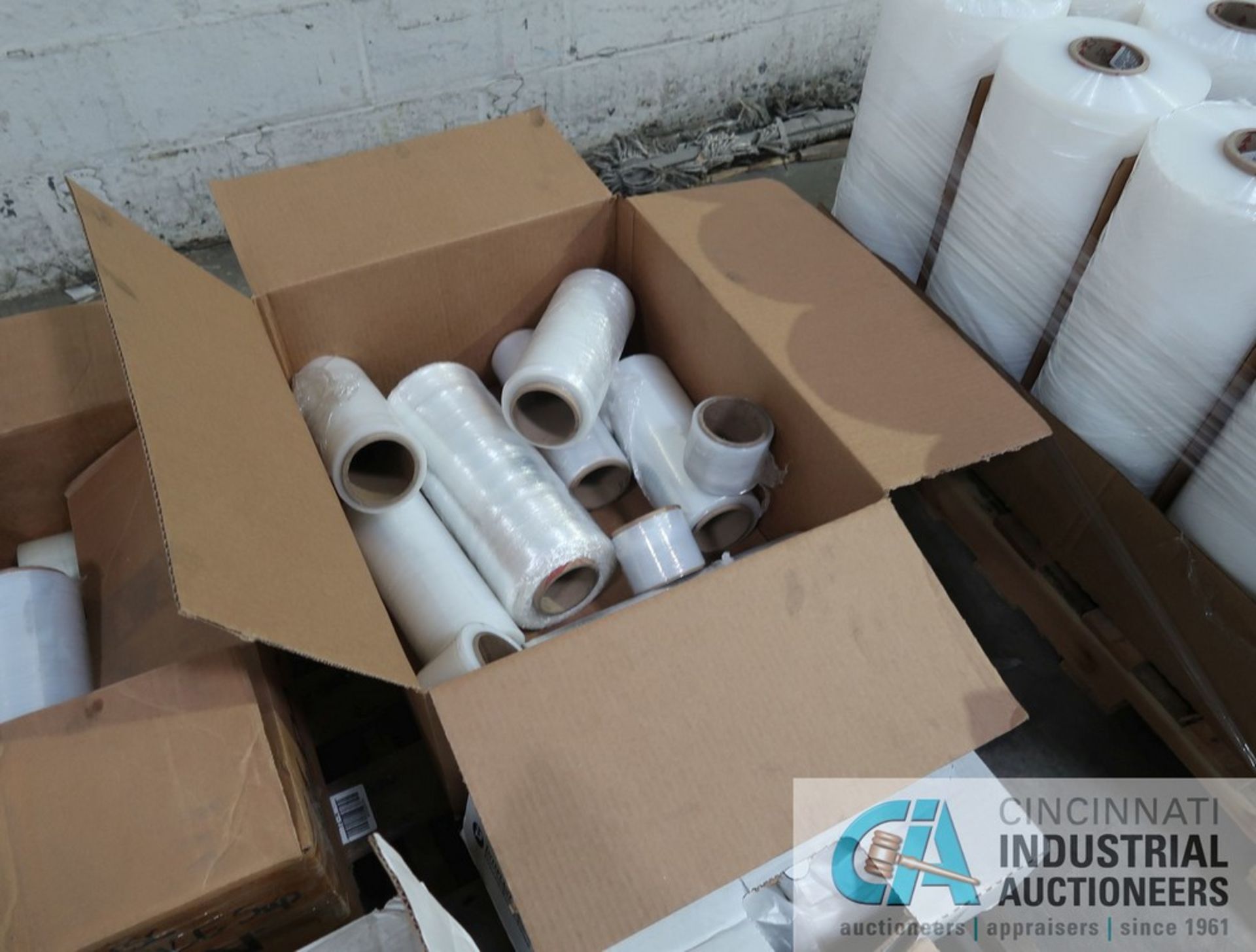 ROLLS 20" STRETCH WRAP FILM WITH (1) SKID MISCELLANEOUS STRETCH WRAP AND TAPE - Image 4 of 5