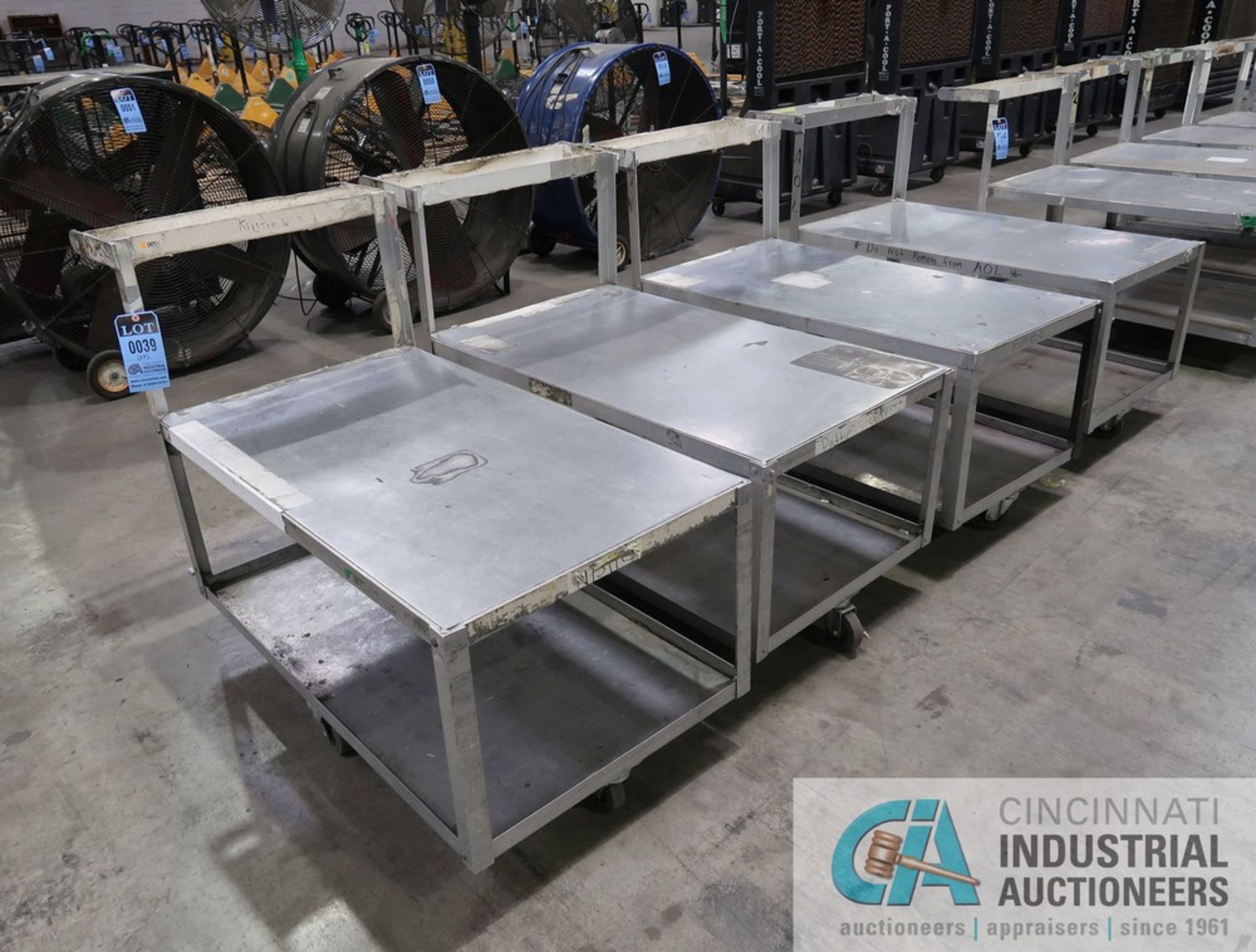 25" X 45" ALUMINUM CARTS