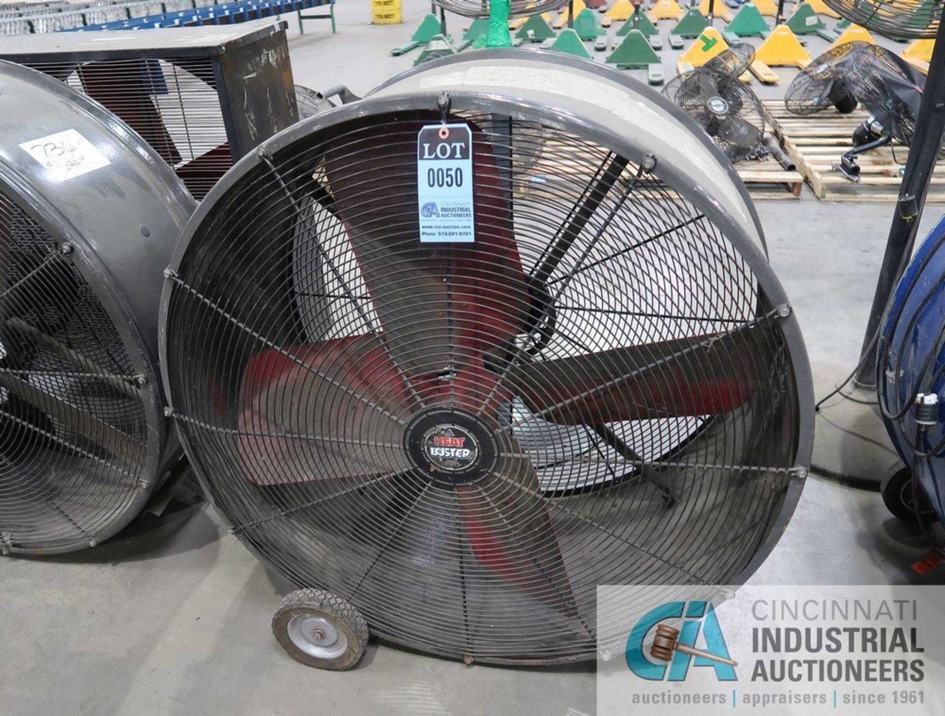 42" DIAMETER HEAT BUSTER PORTABLE DRUM TYPE INDUSTRIAL DUTY AIR CIRCULATOR