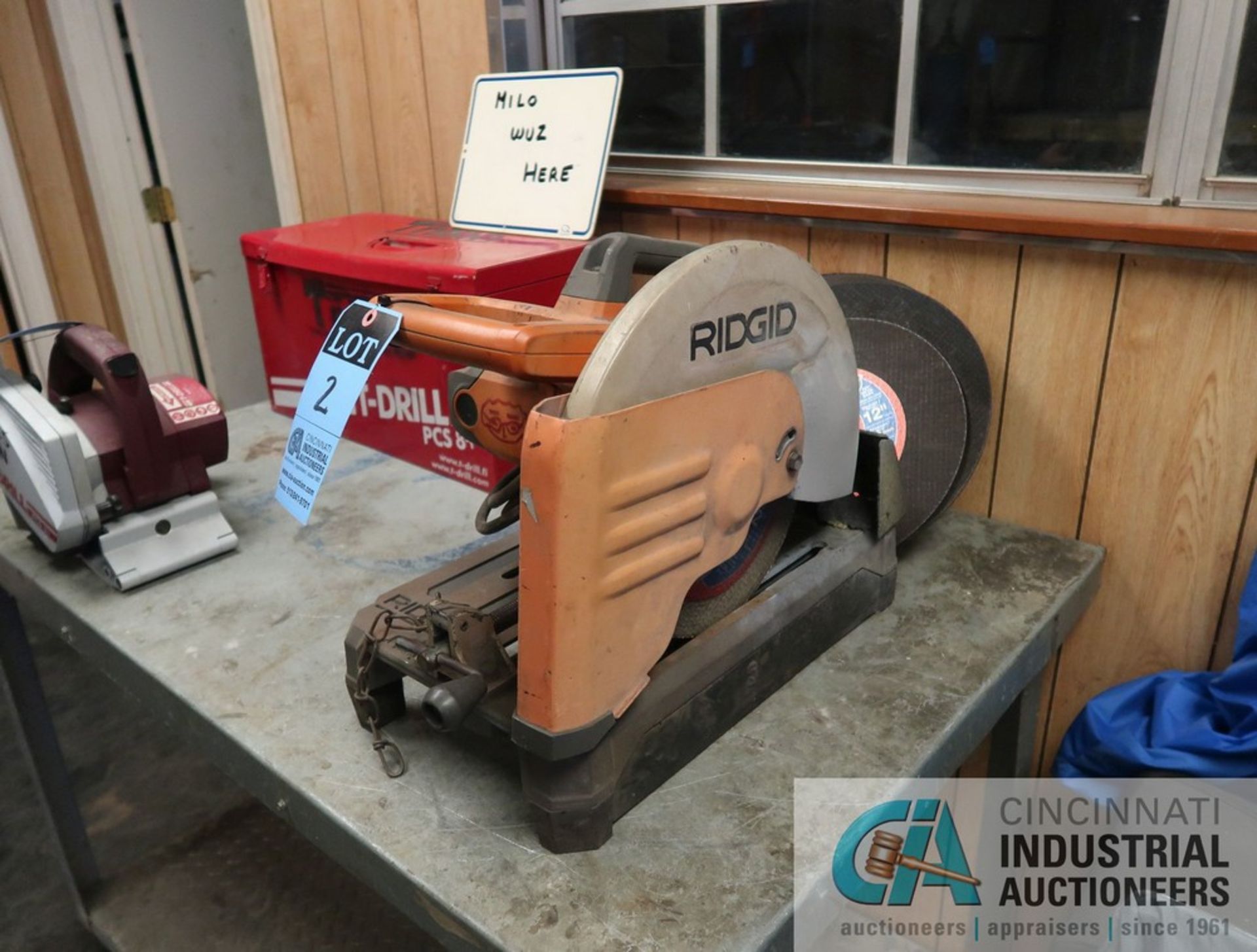 14" RIGID MODEL R4141 ABRASIVE CUT-OFF SAW - Image 2 of 2