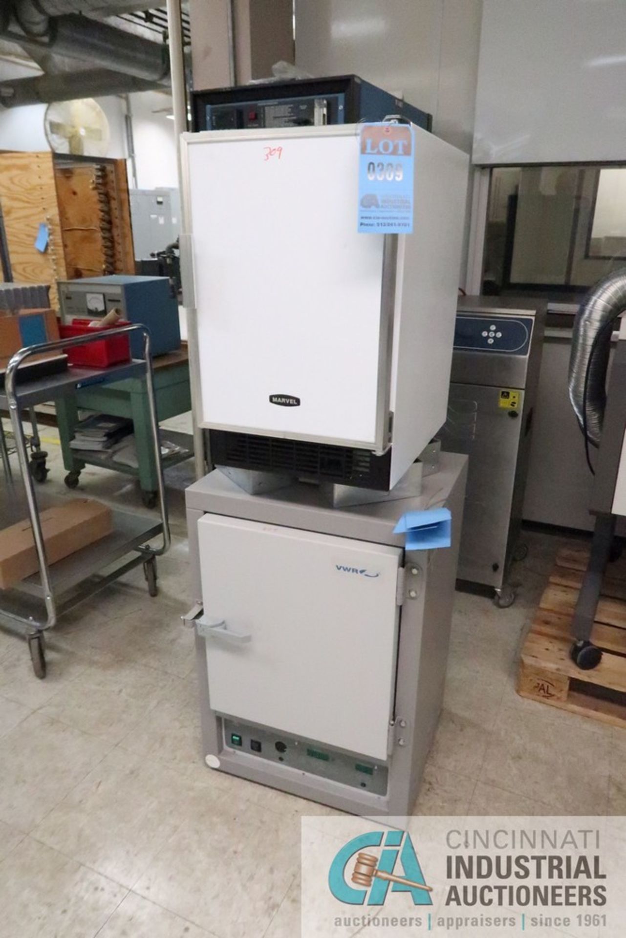 (LOT) VMR MODEL 1330GM OVEN & MARVEL MODEL 15AF0001 LAB REFRIGERATOR