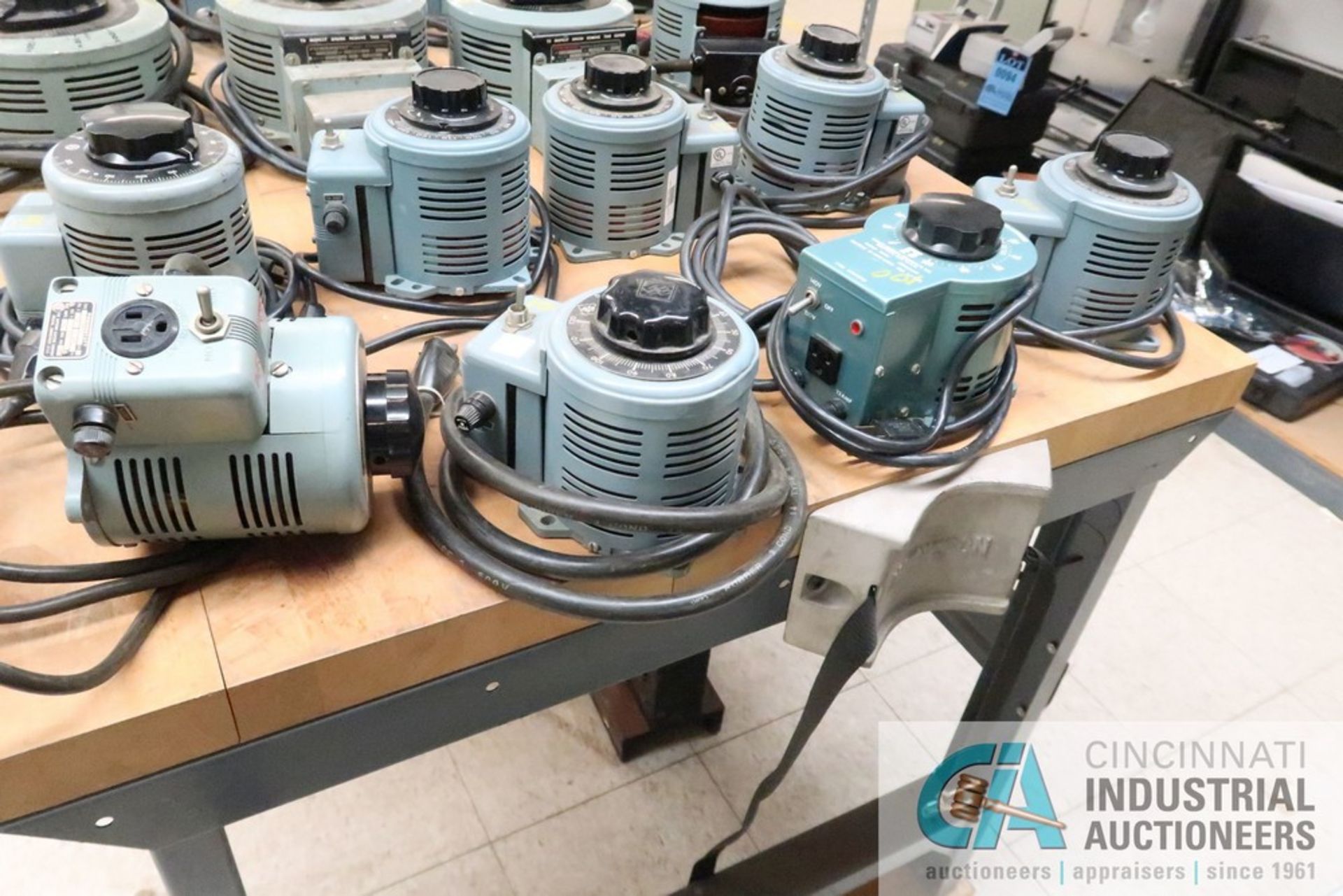 VARIABLE AUTO TRANSFORMERS; (2) POWERSTAT TYPE 3PN216C VARIABLE AUTO TRANSFORMERS; INPUT 240-VOLT,