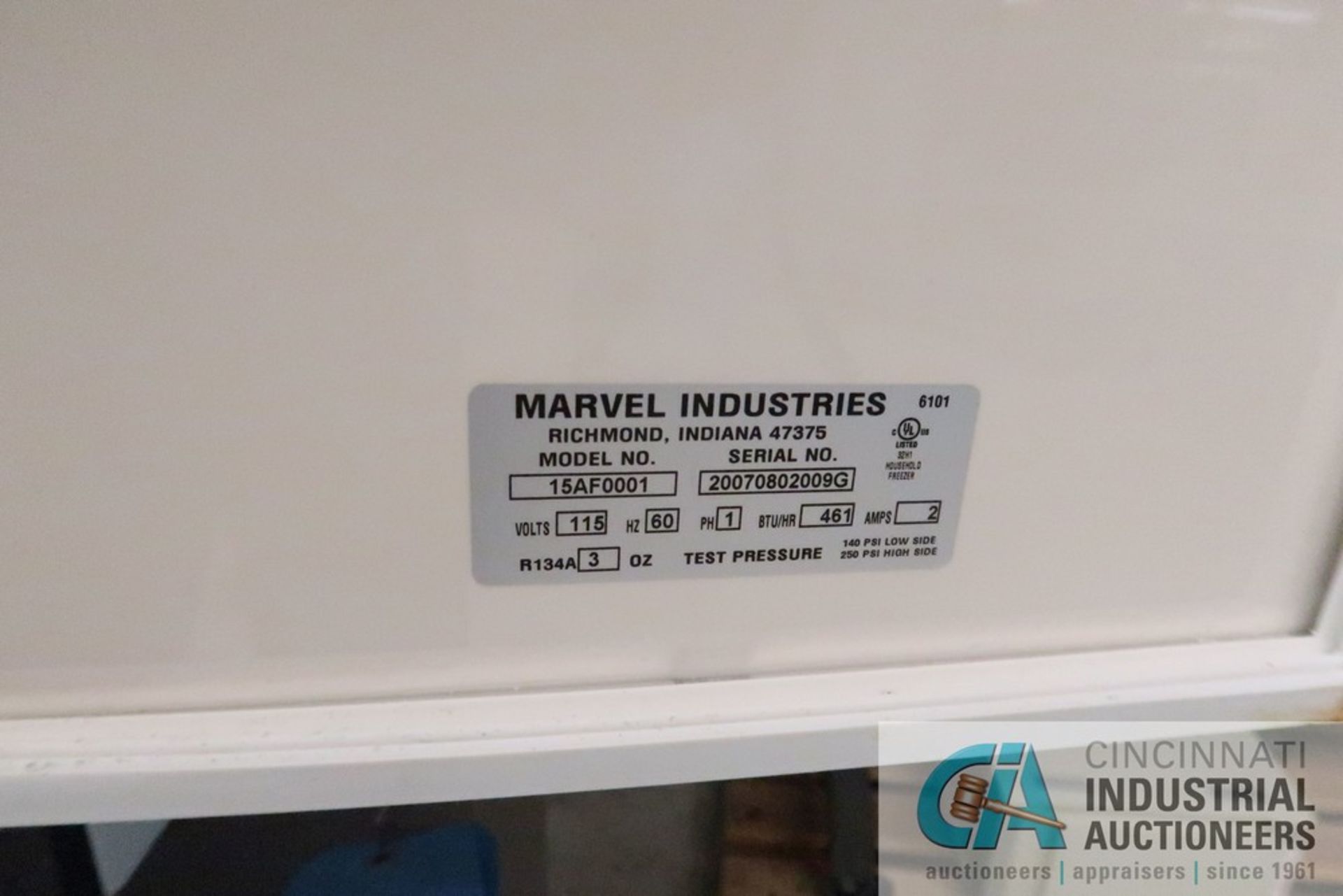 (LOT) VMR MODEL 1330GM OVEN & MARVEL MODEL 15AF0001 LAB REFRIGERATOR - Image 4 of 7