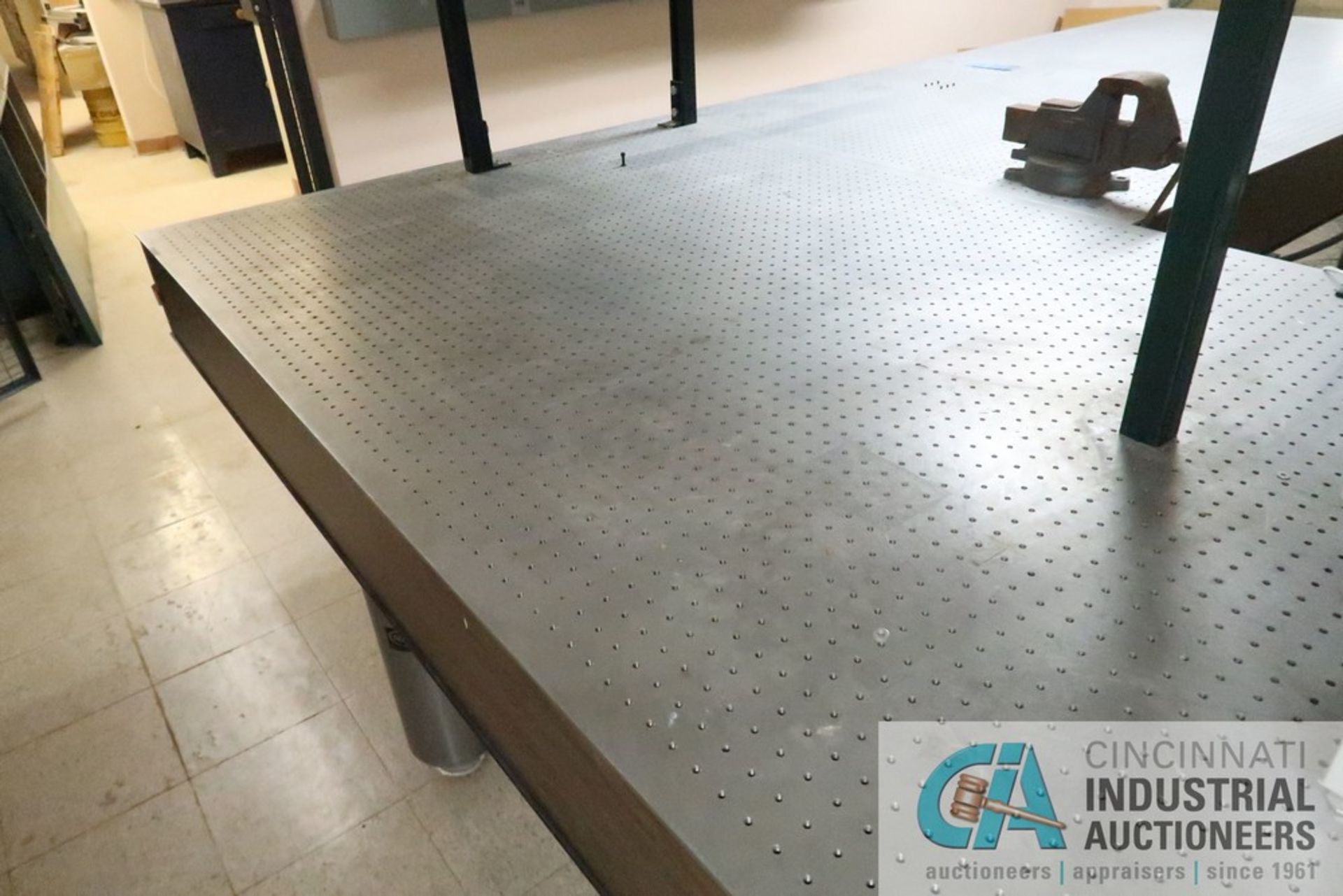 108" X 48" NEWPORT DRILLED AND TAPPED LAYOUT TABLE (ROOM 7) - Located in the basement - Image 2 of 2