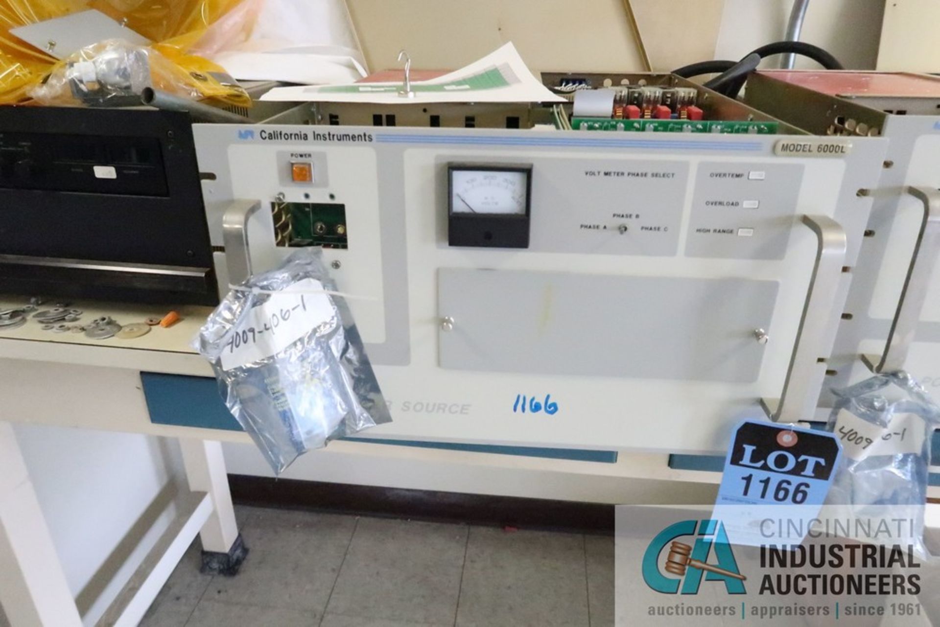 California Instruments 6000 (LOT) POWER SOURCES INCLUDING (3) CALIFORNIA INSTRUMENT MODEL 6000L AND ...