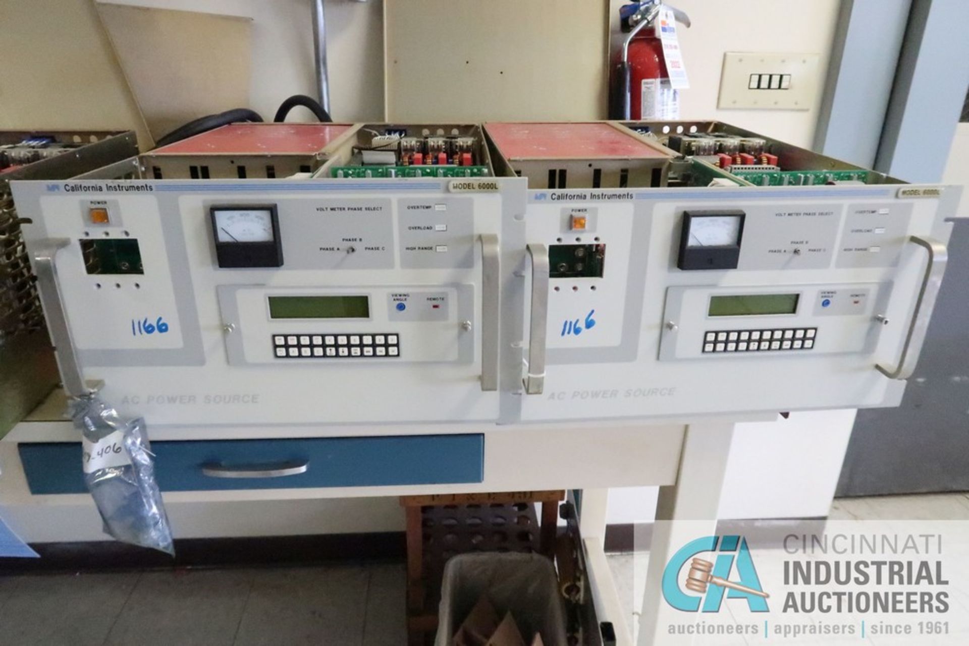 California Instruments 6000 (LOT) POWER SOURCES INCLUDING (3) CALIFORNIA INSTRUMENT MODEL 6000L AND ...