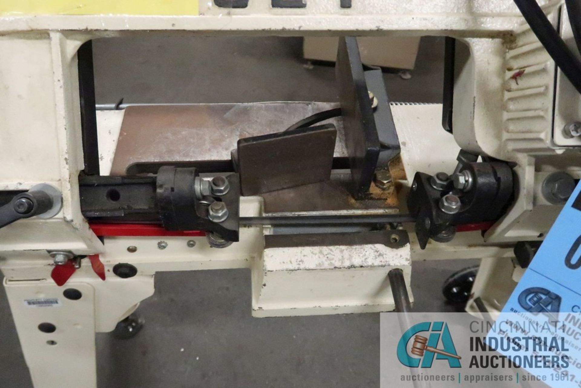 JET MODEL HVBS-56M HORIZONTAL BAND SAW, 8" THROAT, 110 VOLT *HAS DAMAGED LEGS* - Image 2 of 4