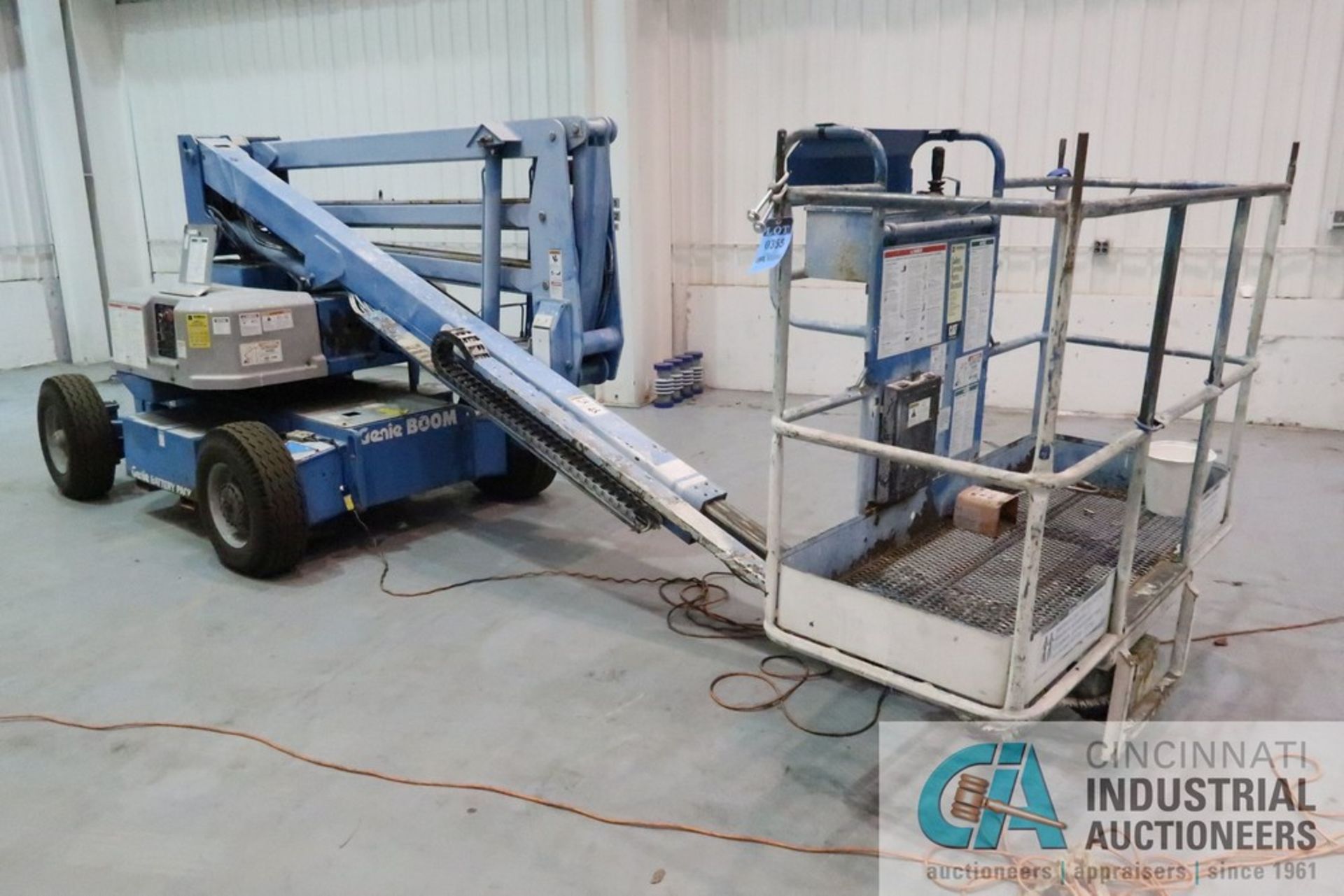 GENIE MODEL Z-45/22MP ELECTRIC BOOM LIFT; S/N Z45-851, 500 LB. RATED WORK LOAD, MAX PLATFROM