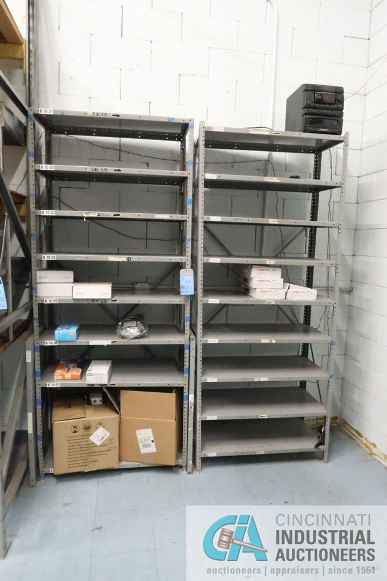 (LOT) (2) 18" X 58" WIRE RACKS AND (2) 18" X 36" STEEL SHELF UNITS - Image 4 of 4