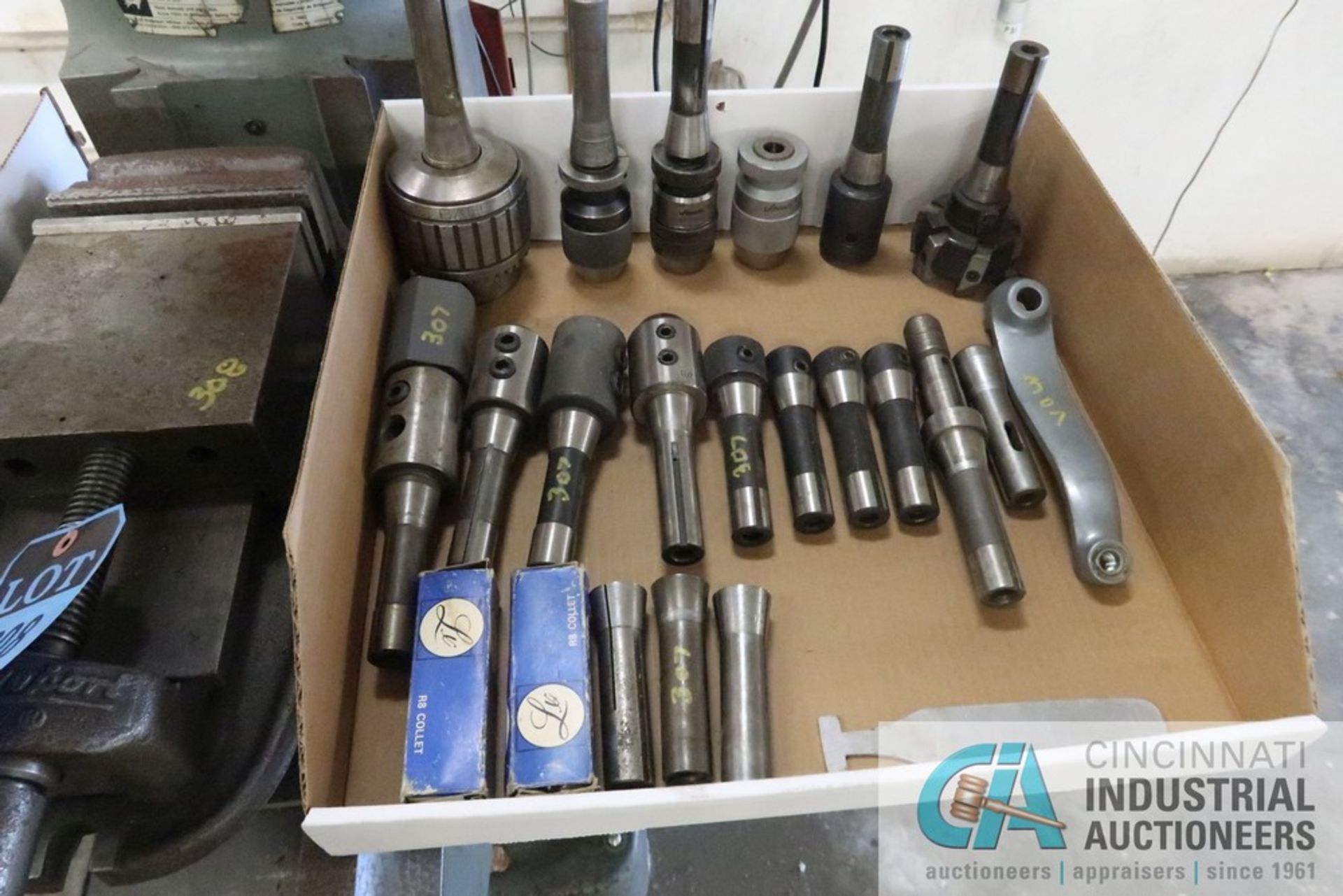 (LOT) R-8 COLLETS, TOOL HOLDERS, DRILL CHUCKS, FACE MILLING CUTTER - Image 2 of 2