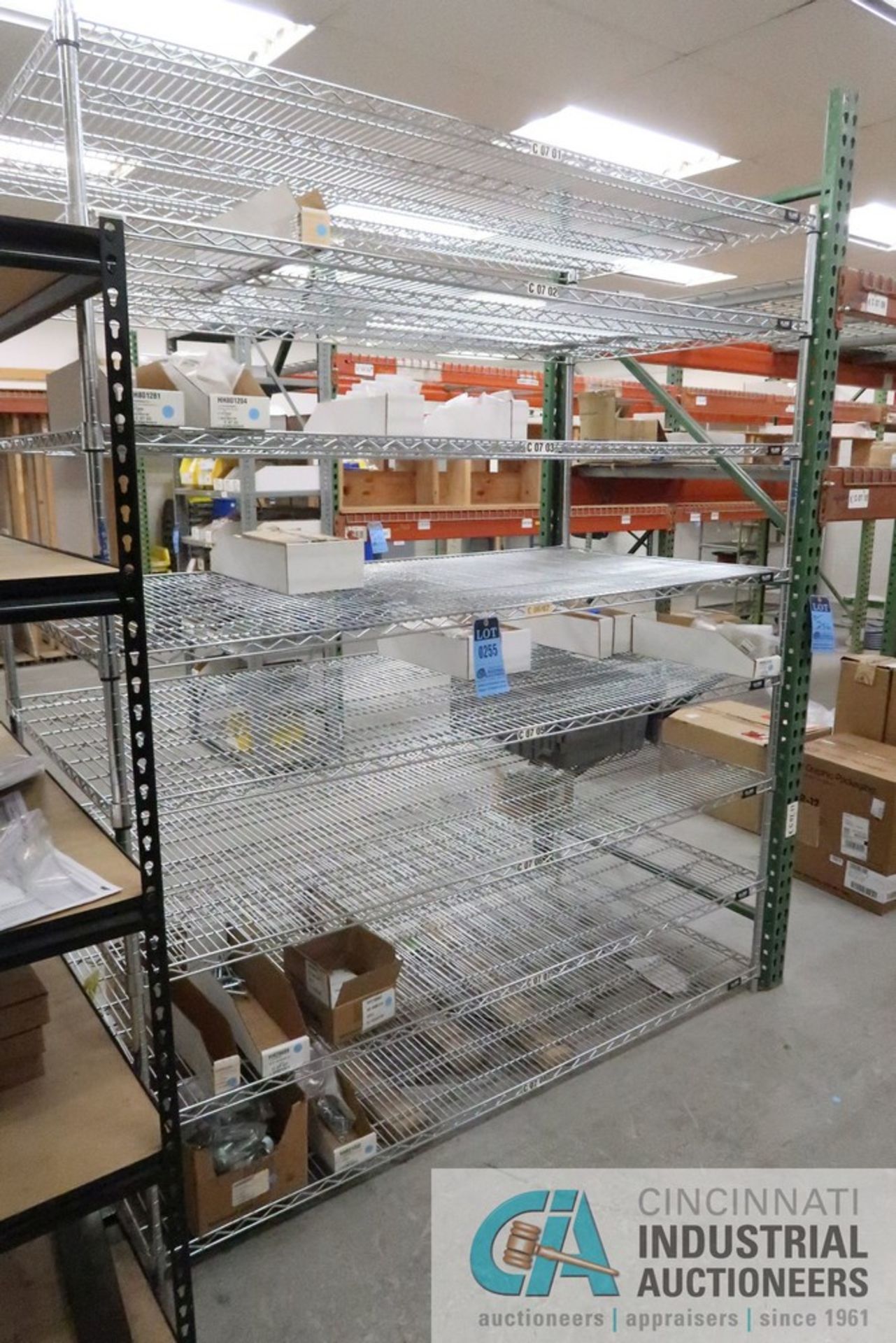 36" X 72" ULINE WIRE RACK *NO CONTENTS*