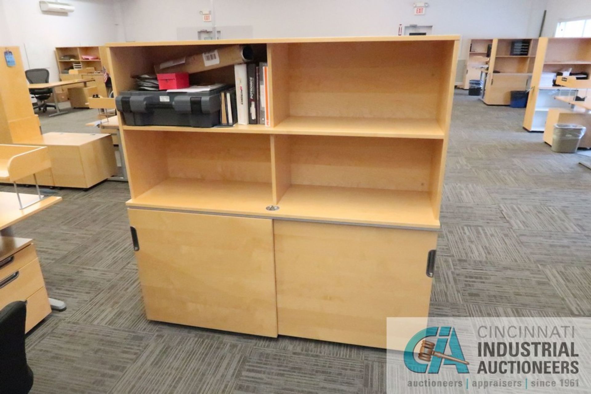 79" X 86" X 24" GALANT L-SHAPED DESK, (1) 3-DRAWER CABINET, (1) BOOKCASE WITH LOWER STORAGE, (1) - Image 5 of 5