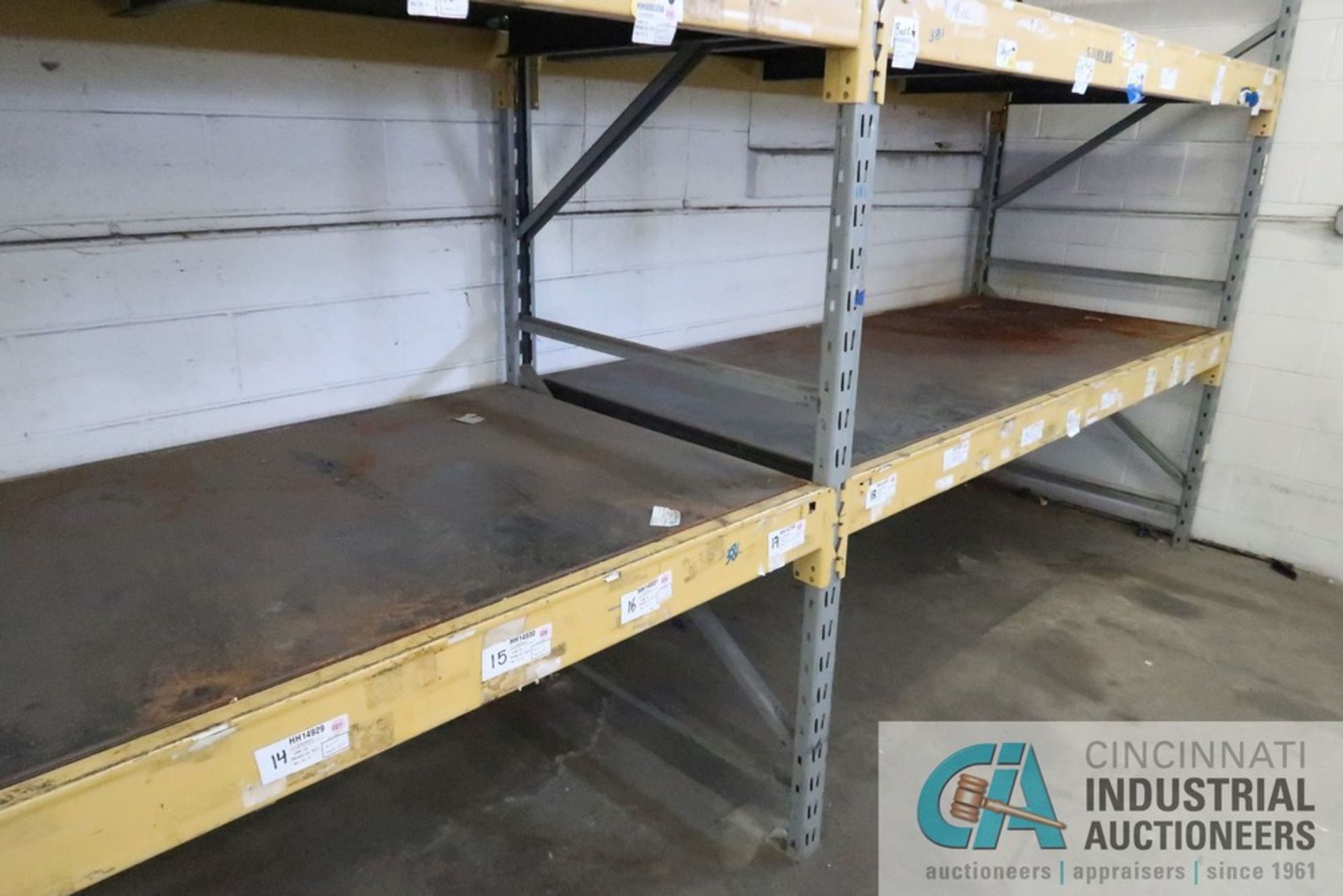 SECTIONS 42" X 96" X 96" HIGH PALLET RACK, (3) UPRIGHTS, (8) 5" FACE CROSS BEAMS, 5,000 LB. 1/8" - Image 2 of 2