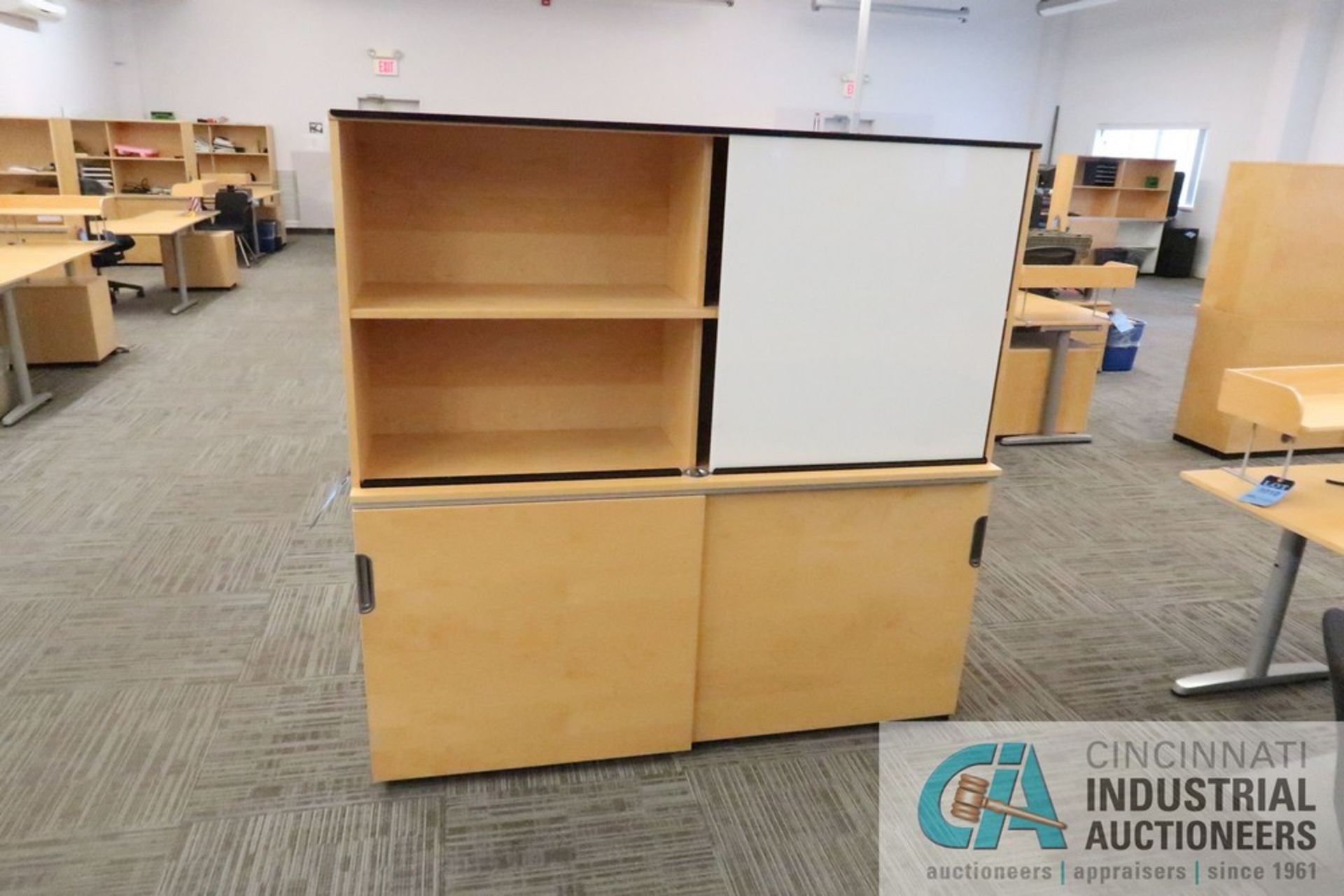 79" X 86" X 24" GALANT L-SHAPED DESK, (1) 3-DRAWER CABINET, (1) BOOKCASE WITH LOWER STORAGE, (1) - Image 5 of 5