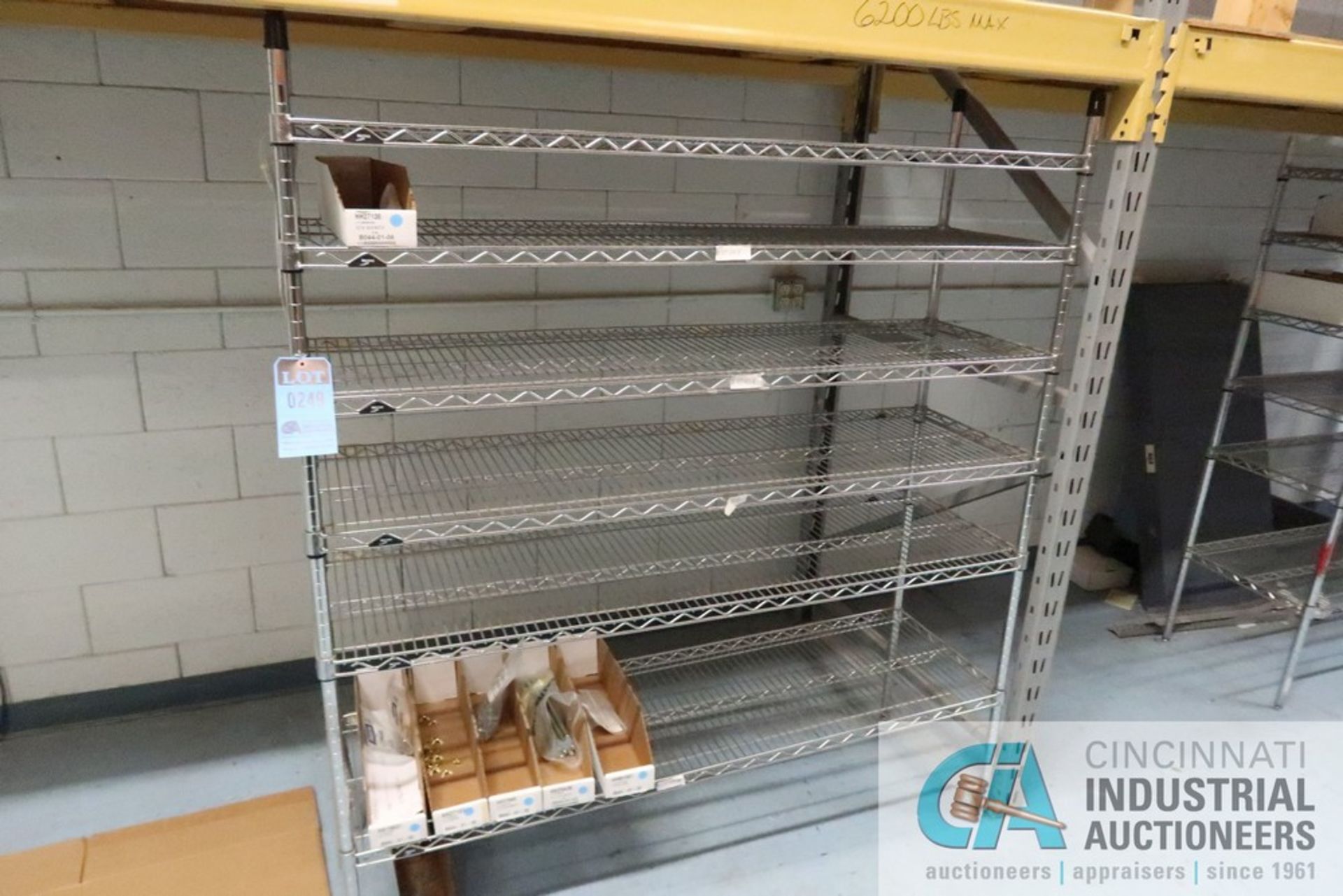 (LOT) (2) 18" X 58" WIRE RACKS AND (2) 18" X 36" STEEL SHELF UNITS - Image 2 of 4