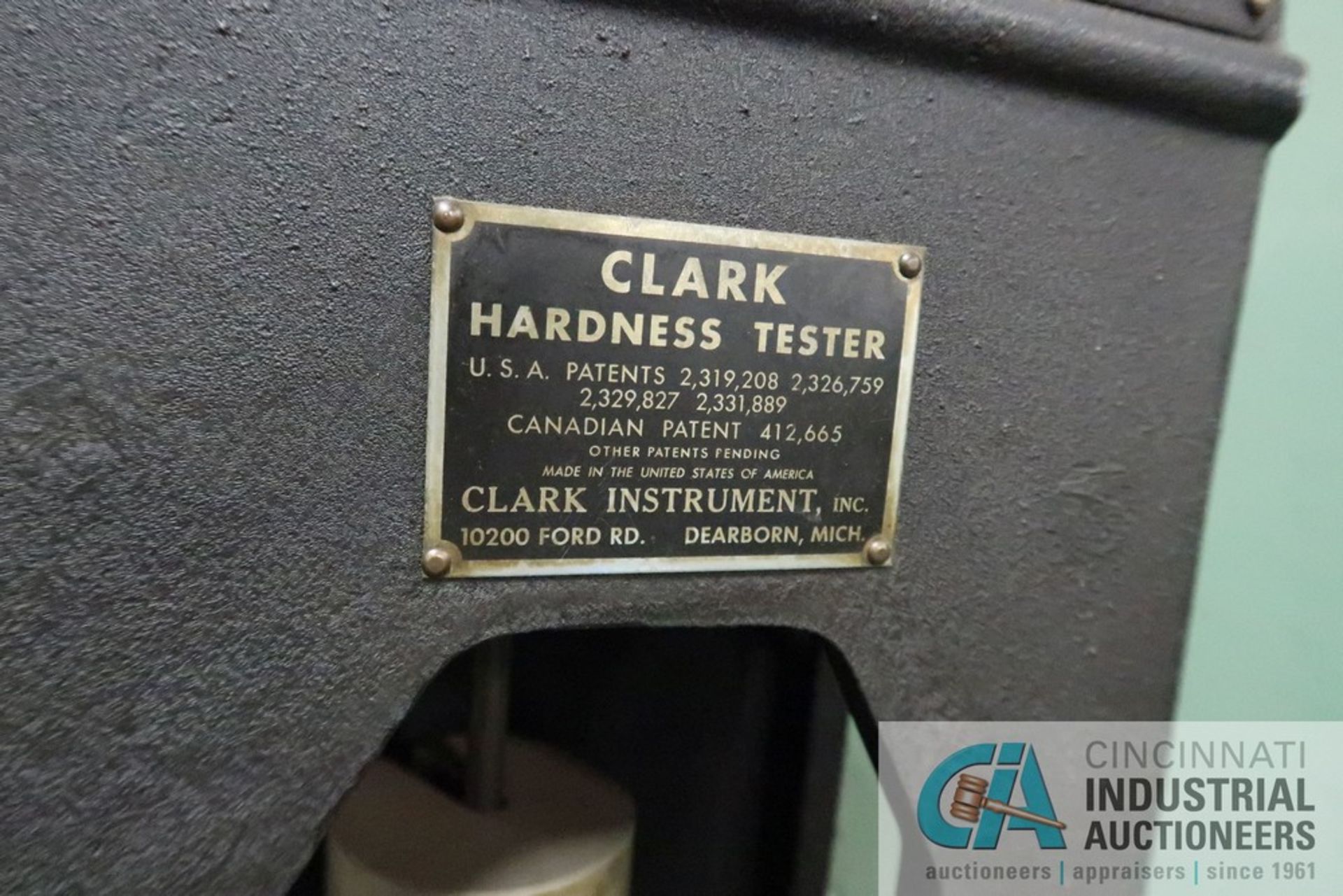 CLARK MODEL C-12 HARDNESS TESTER - Image 5 of 6