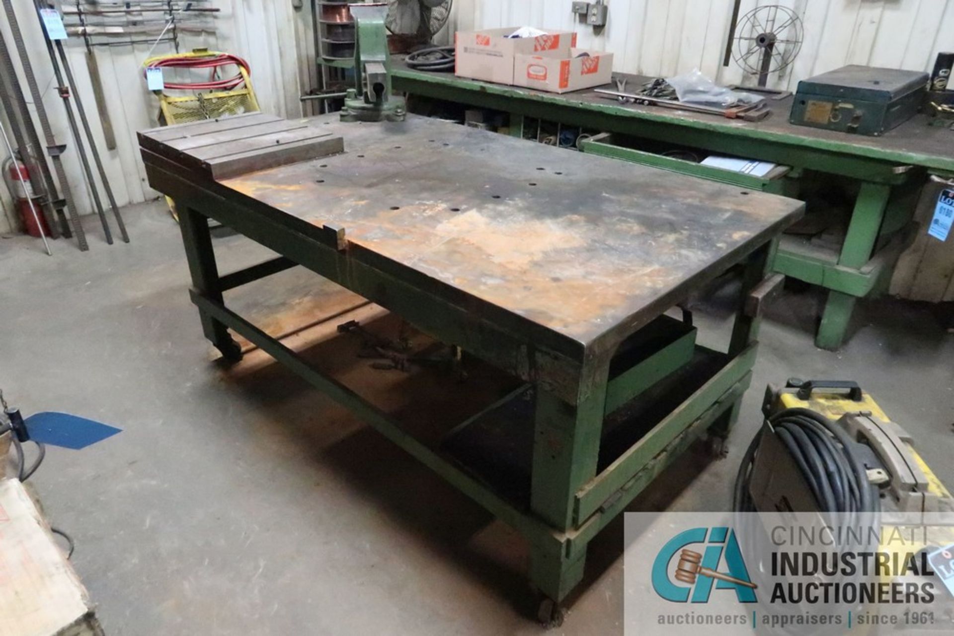 40" X 72" HD STEEL WELDING TOP, 1-3/4" THICK STEEL TOP WITH 6" VISE - Image 4 of 4