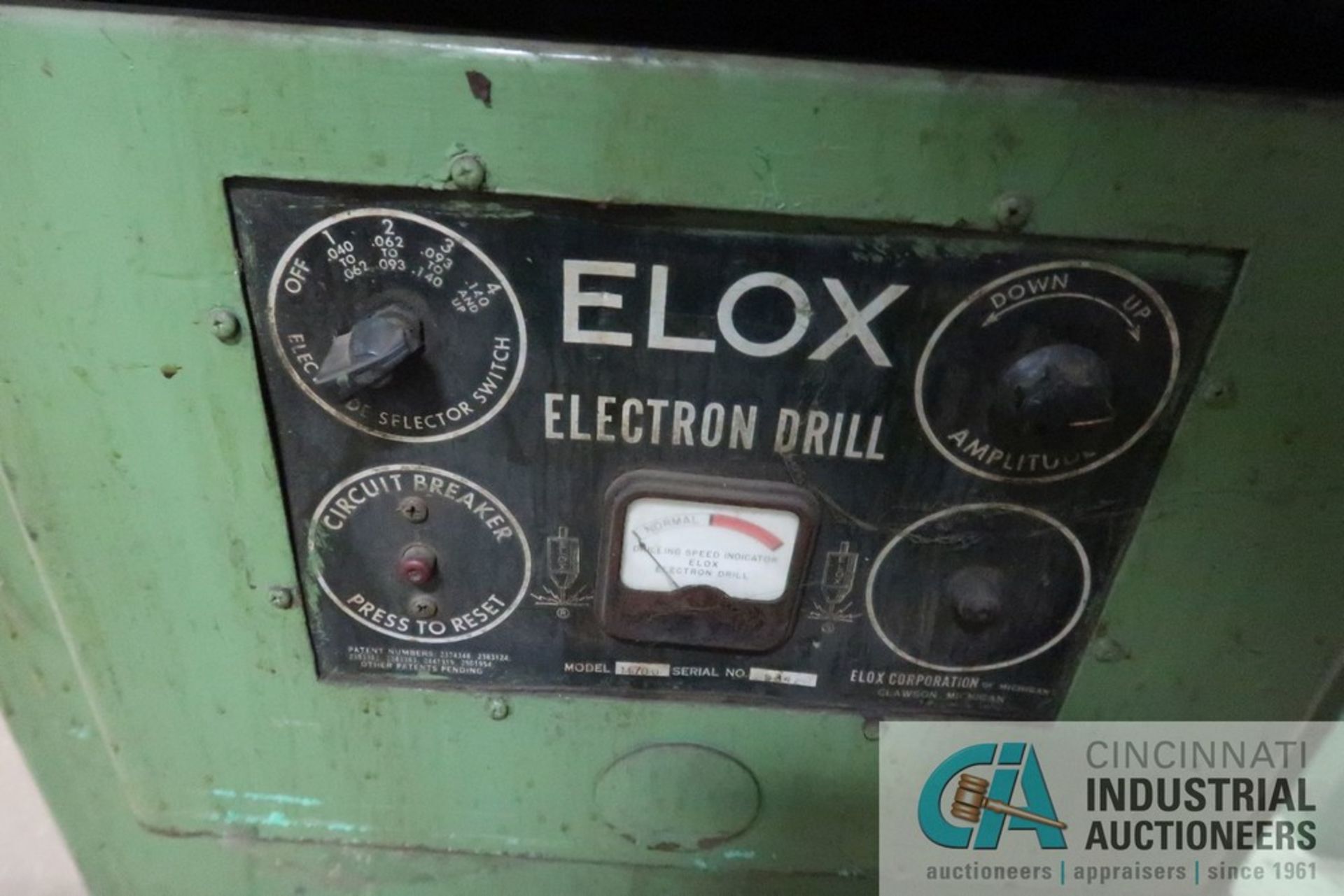 ELOX MODEL M700 ELECTRIC DRILL; S/N 984 - Image 6 of 10