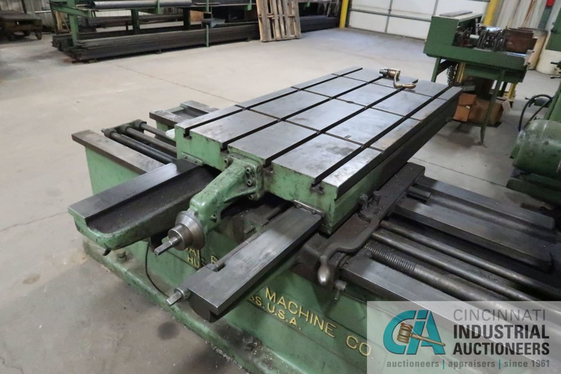 3" UNIVERSAL HORIZONTAL BORING MILL, 26" X 58" TABLE, 16-650 RPM, NEWALL DRO, OUTBOARD SUPPORT - Image 9 of 12