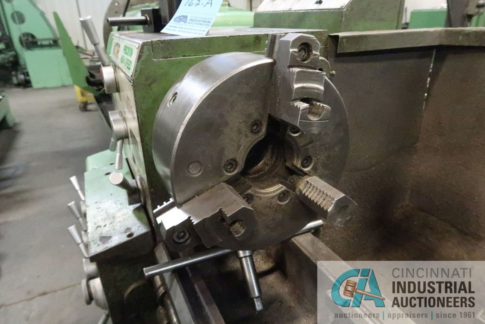 16" X 40" VICTOR MODEL 1640B PRECISION HIGH SPEED LATHE, 10" 3-JAW CHUCK, STEADY REST, TAILSTOCK, - Image 7 of 12