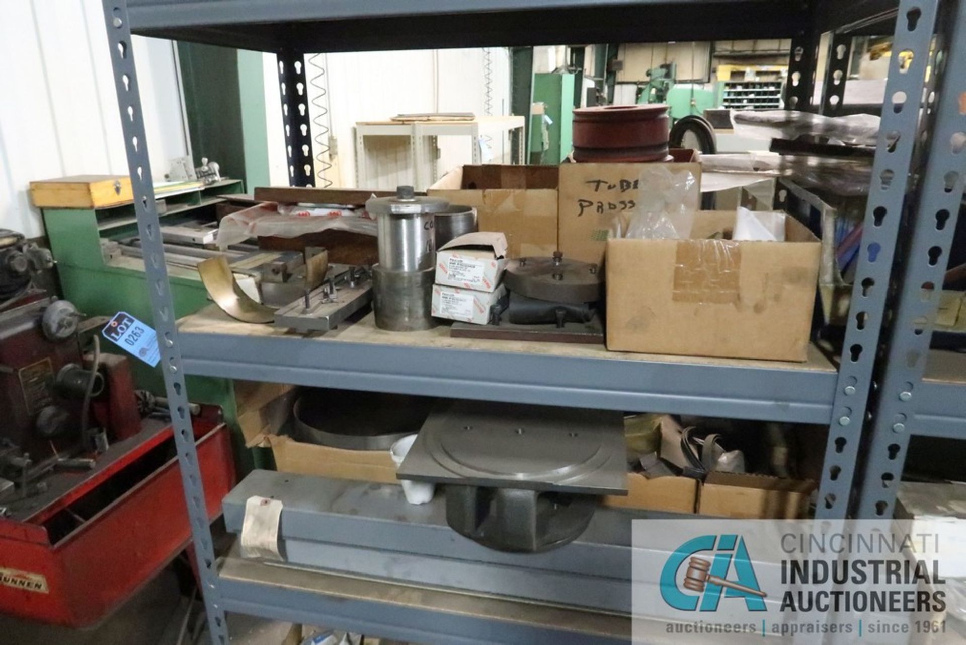 36" X 18" X 72" STEEL SHELVES WITH MISCELLANEOUS MACHINE PARTS, TOOLING, FIXTURES - Image 7 of 8