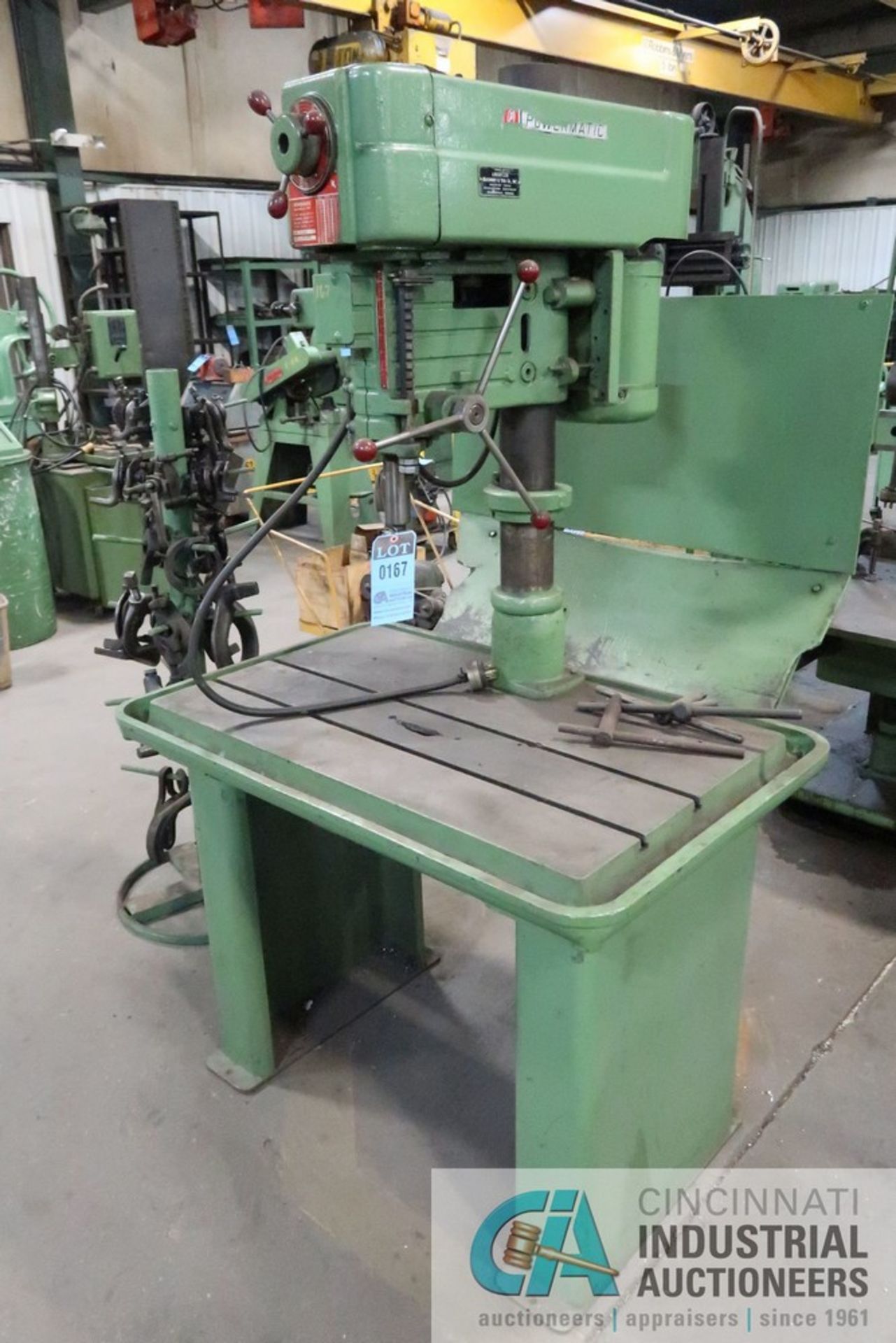 20" POWERMATIC MODEL 1200 PRODUCTION DRILL; S/N 66-2022, 24" X 40" TABLE