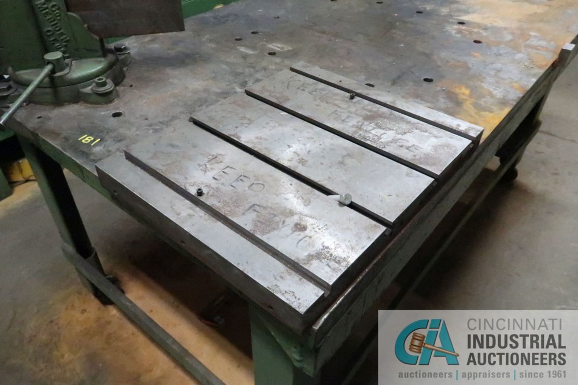 40" X 72" HD STEEL WELDING TOP, 1-3/4" THICK STEEL TOP WITH 6" VISE - Image 3 of 4