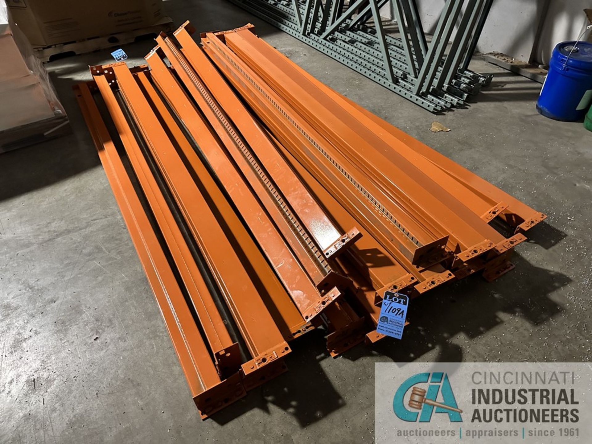 (LOT) SMALL GROUP OF LATE MODEL INTERACK PALLET RACK; (12) 42" X 10' MODEL 30 UPRIGHTS, (20) 3.5" - Image 2 of 9