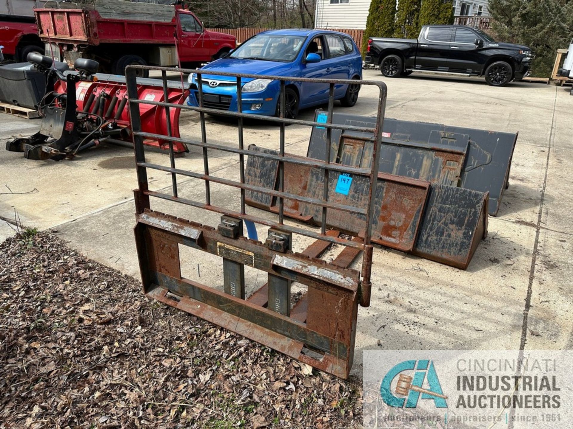 45" WIDE SKID STEER FORK ATTACHMENT 48" FORKS - Image 3 of 5