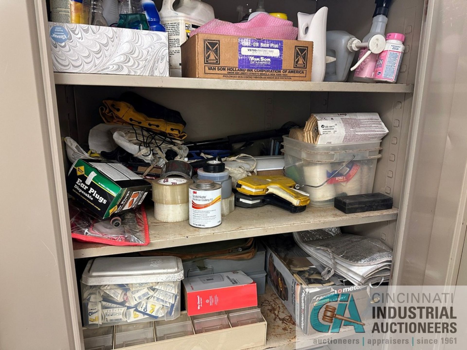 STORAGE AND LETTER FILE CABINET AND CONTENTS WITH MISCELLANEOUS SUPPLIES - Image 5 of 11