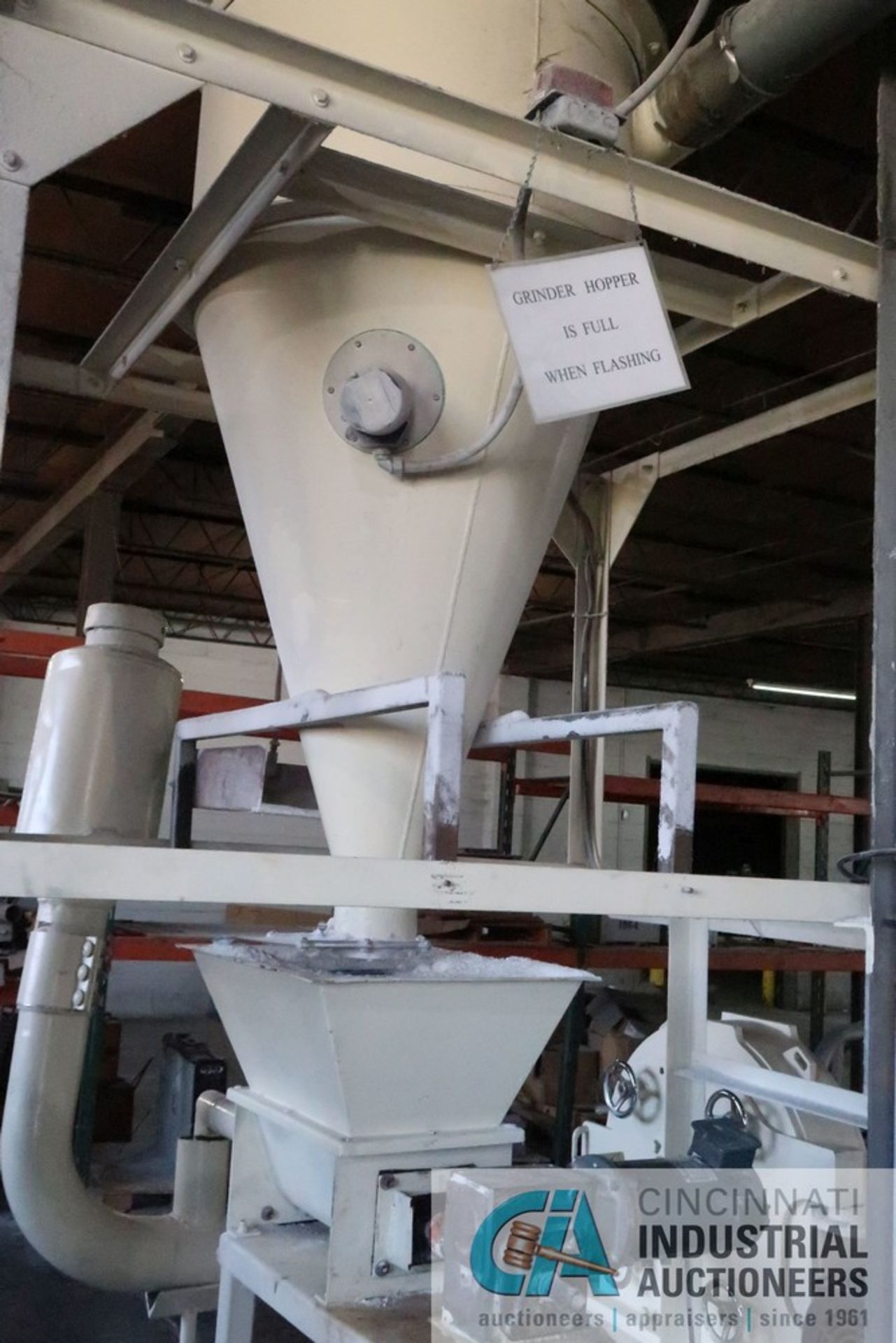 40 HP MAC PULVERIZER WITH CYCLONE DUST COLLECTION AND MAC HOPPER - Image 9 of 11
