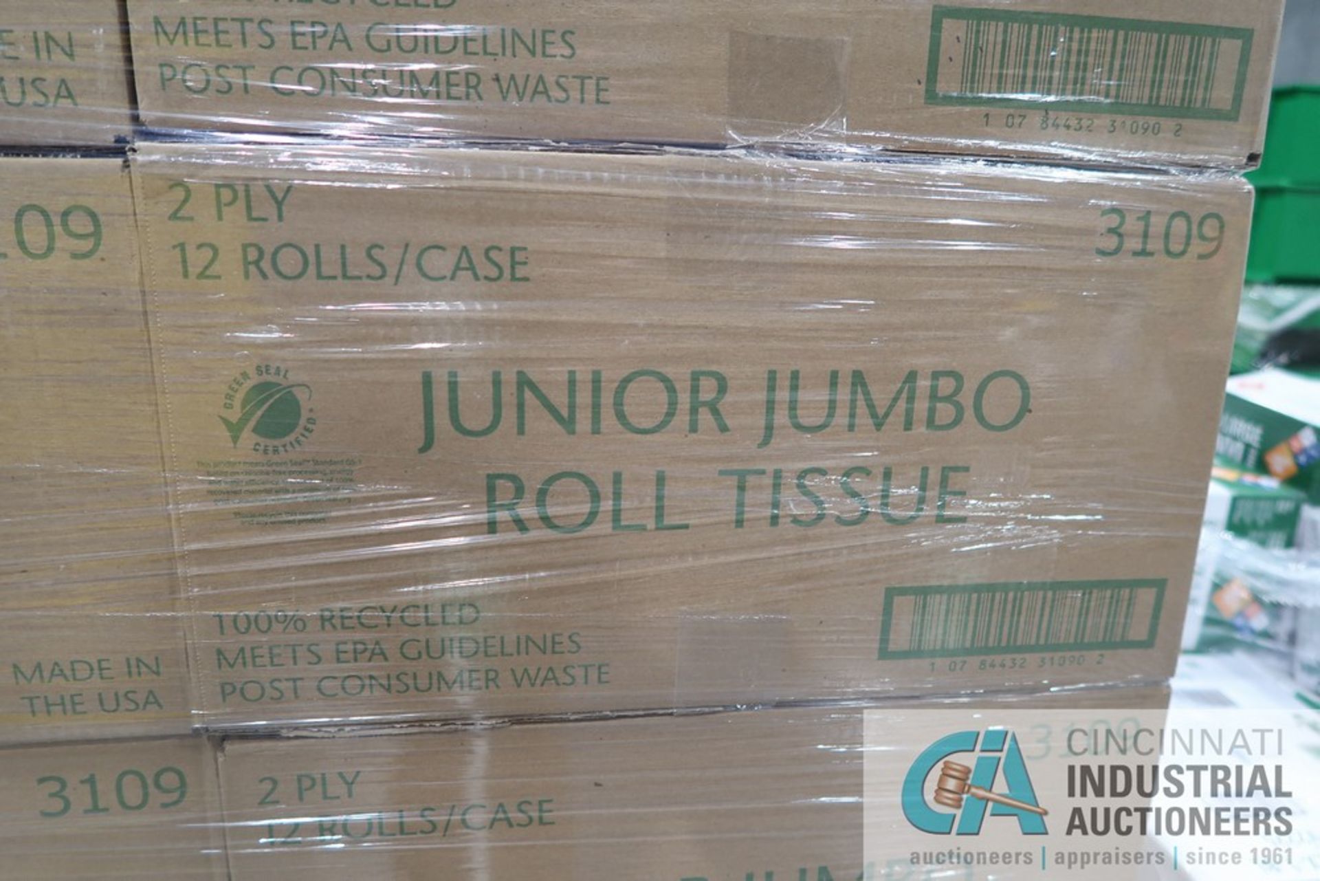 CASES JUNIOR JUMBO ROLL TISSUE, 2-PLY, 12 ROLL CASE - Image 2 of 2