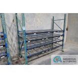 SECTION 108" LONG X 42" WIDE X 96" PORTABLE TEARDROP STYLE PALLET RACK WITH (2) 42" X 96"
