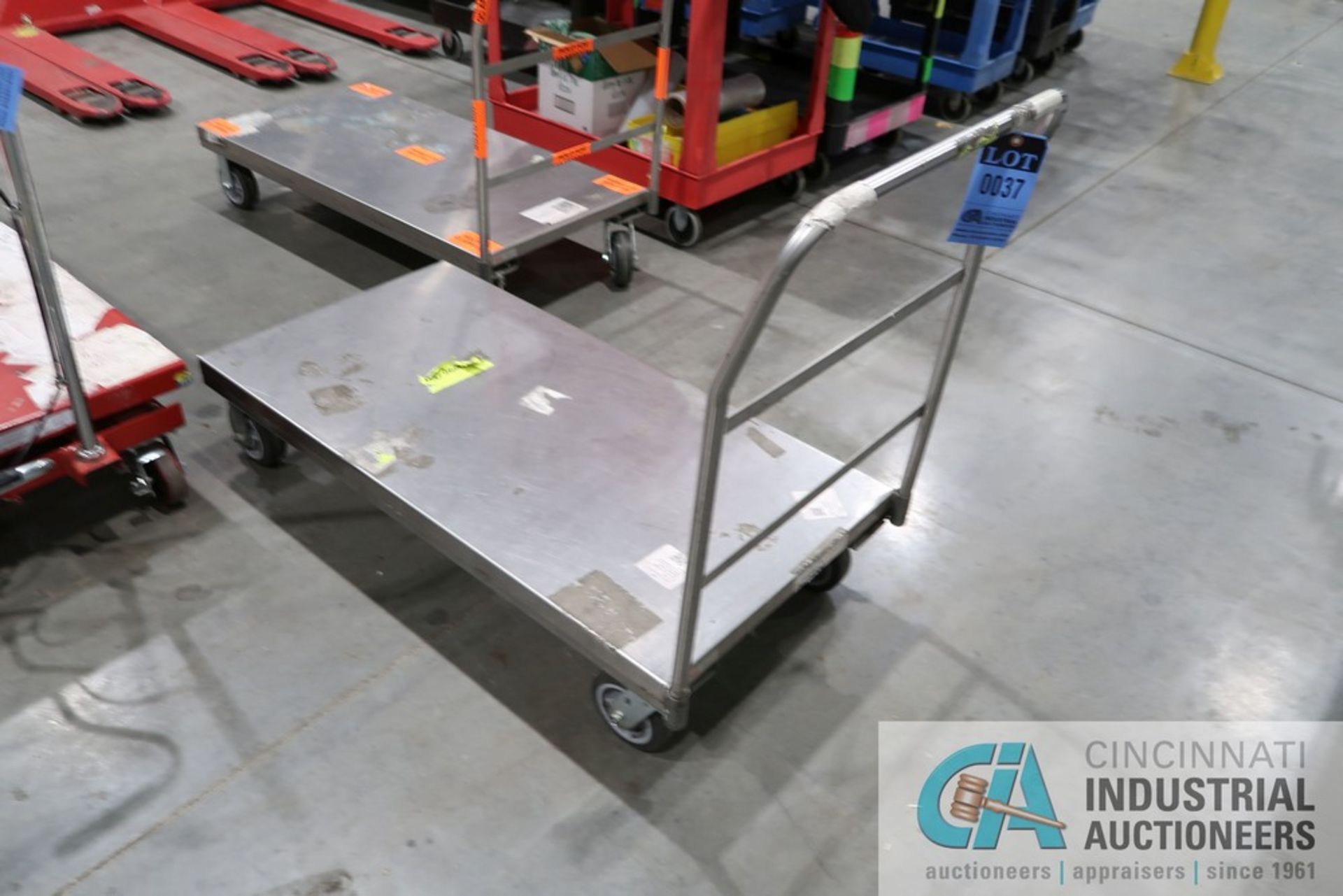 24" X 48" ULINE STAINLESS STEEL CART