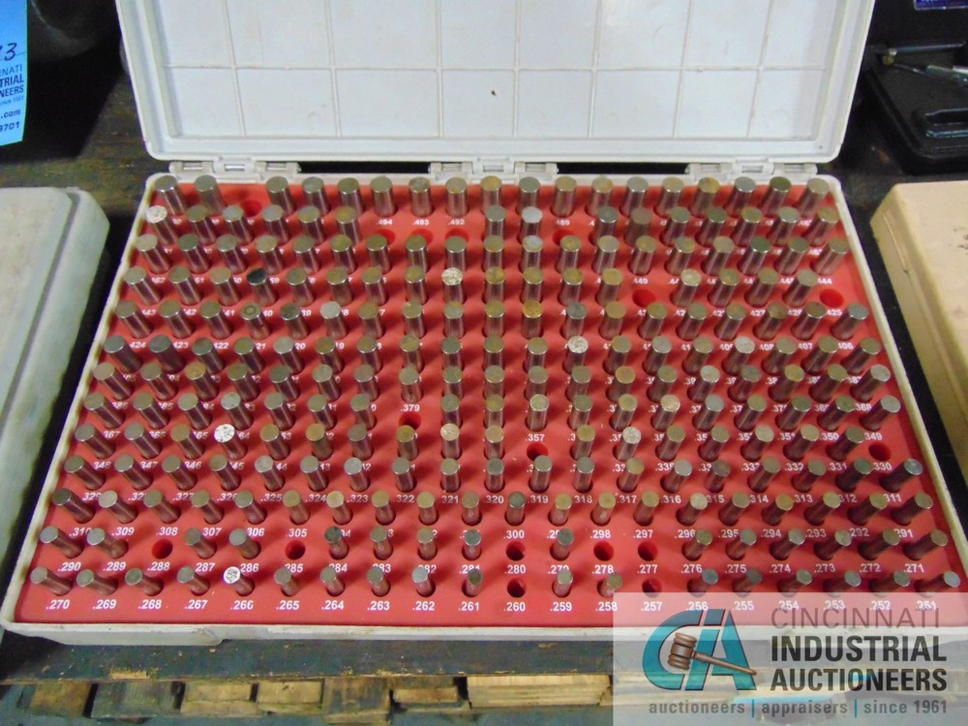 .251" - .500" VERMONT PIN GAGE SET (INCOMPLETE)