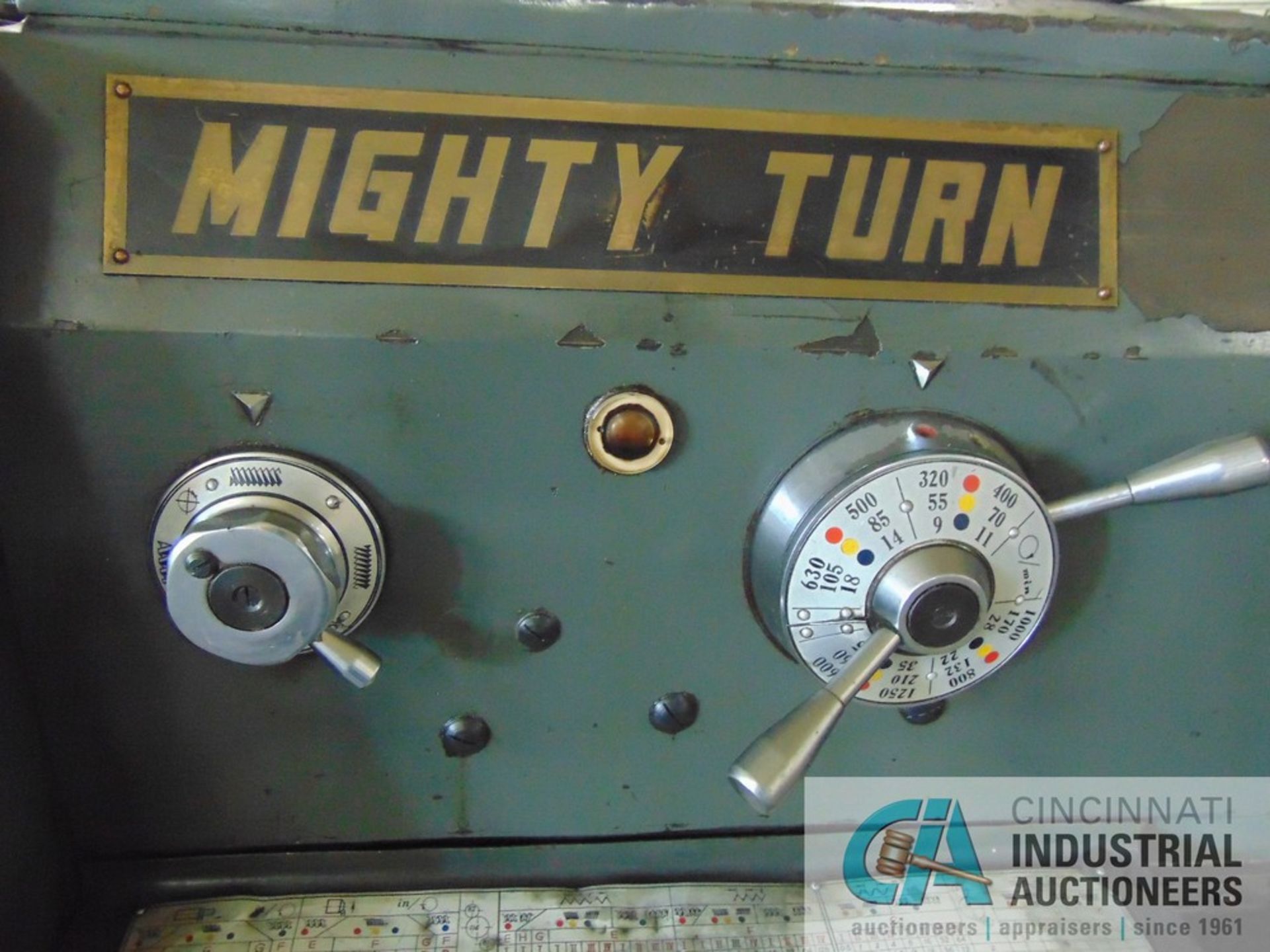 21" X 80" MIGHTY TURN MODEL ML-2180GL GAP BED ENGINE LATHE; S/N 88111580, 3" SPINDLE HOLE, 20" 4-JAW - Image 9 of 10