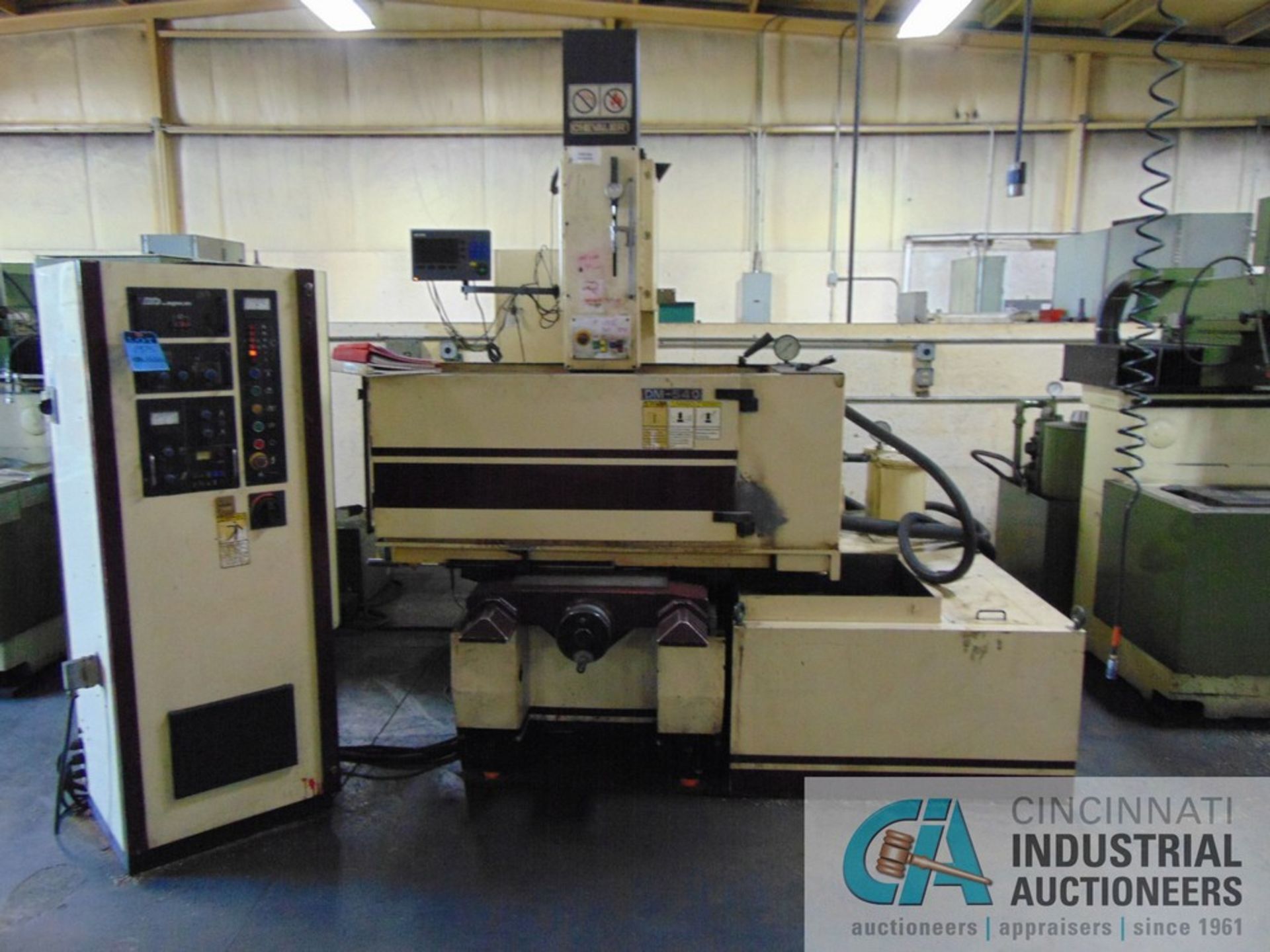 CHEVALIER MODEL DM-540 CNC DIE SINKER EDM; S/N 9005096, ACU-RITE DRO, 17" X 33" TABLE, 29" X 50" X