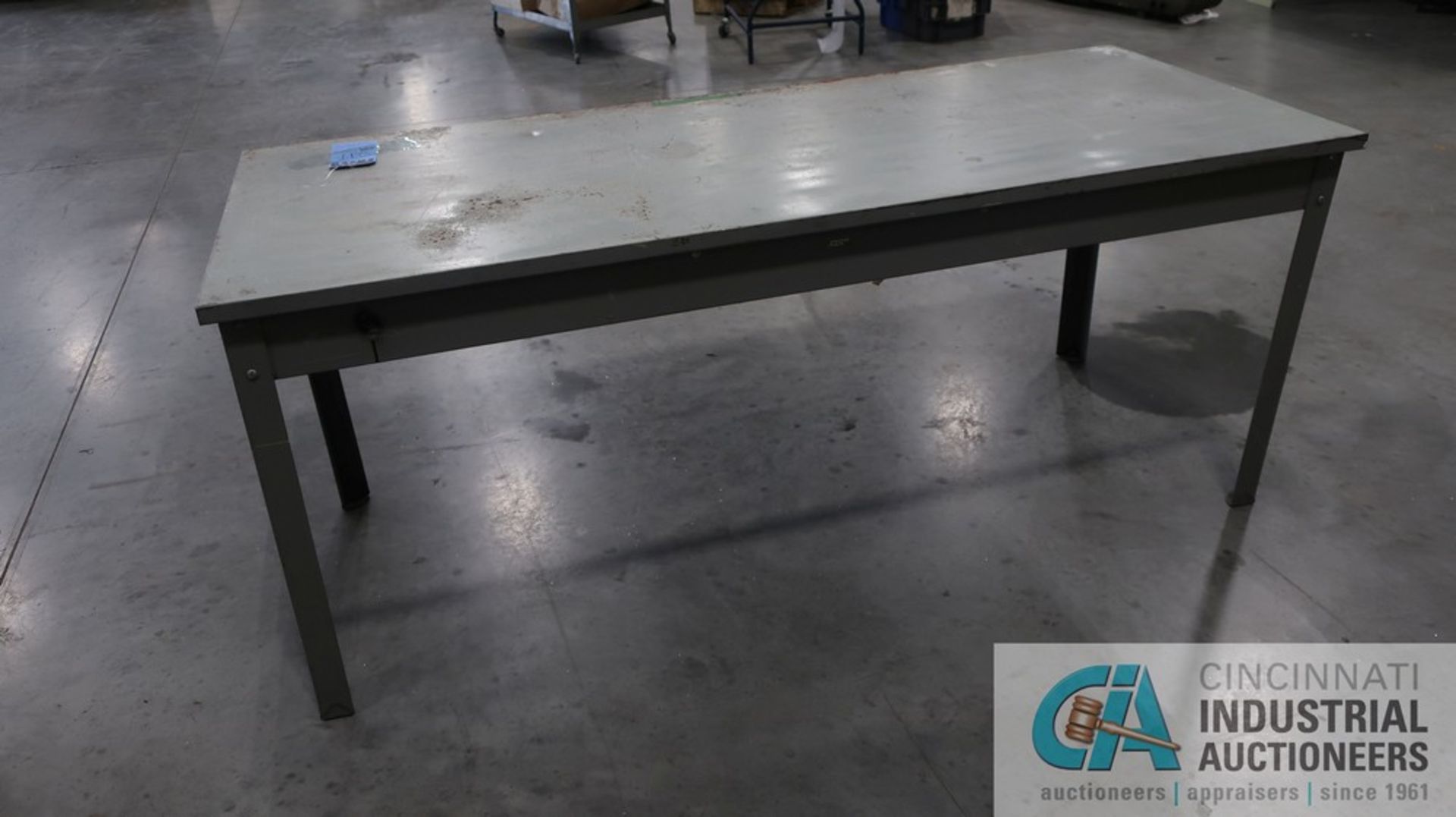 STEEL WORKSHOP TABLE - Image 2 of 2