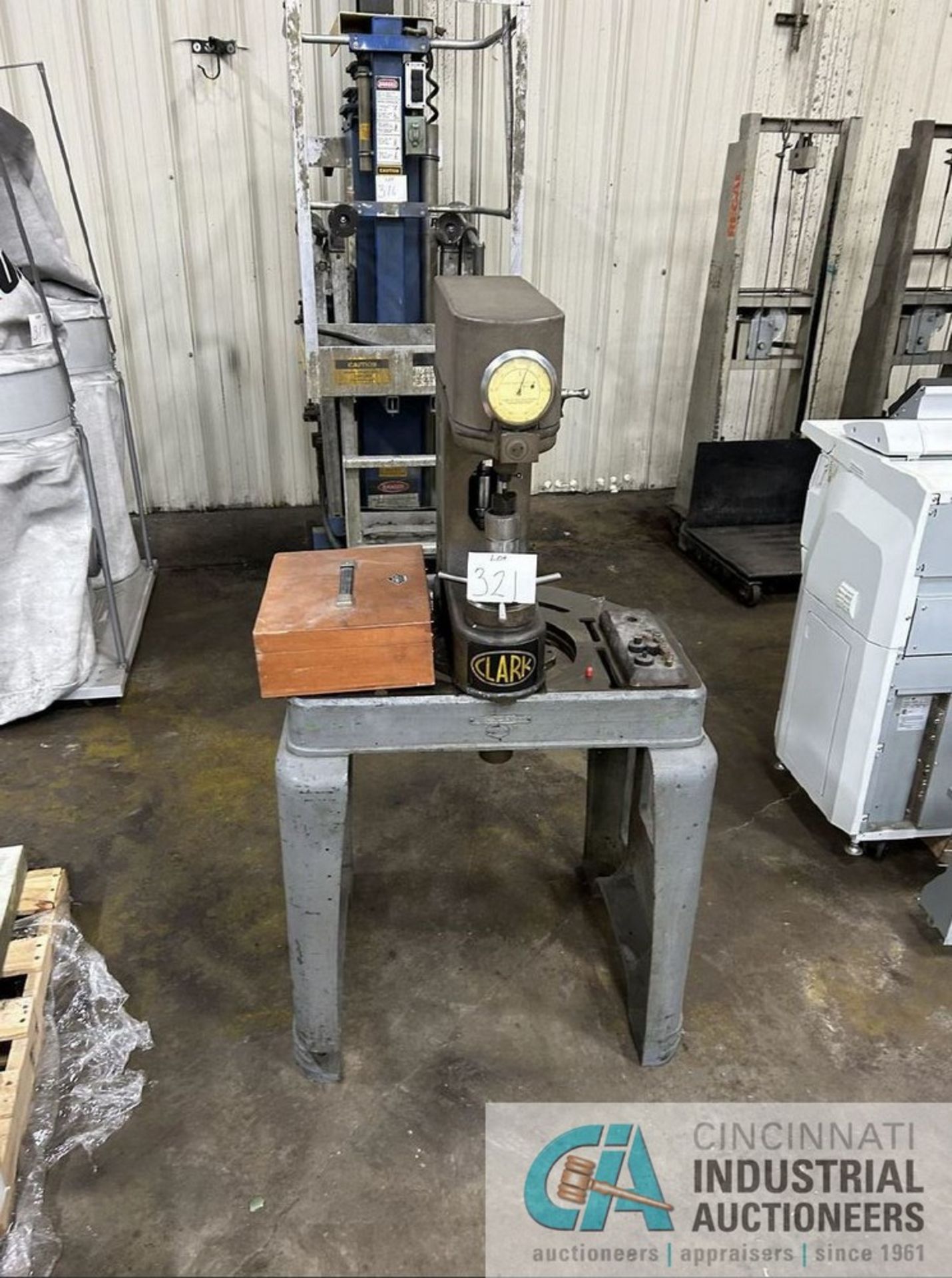 **CLARK HARDNESS TESTER - LOCATED AT 5932 JACKSON AVE., BERKELEY, MO 63134**