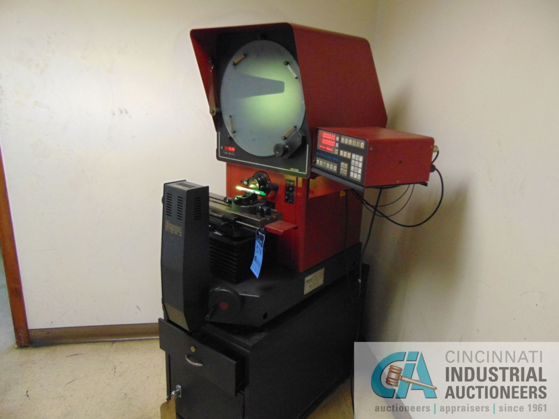 14" STARRETT MODEL HB400 OPTICAL COMPARATOR W/ QUADRA-CHEK 2000 DRO; S/N 3731 - Image 2 of 6