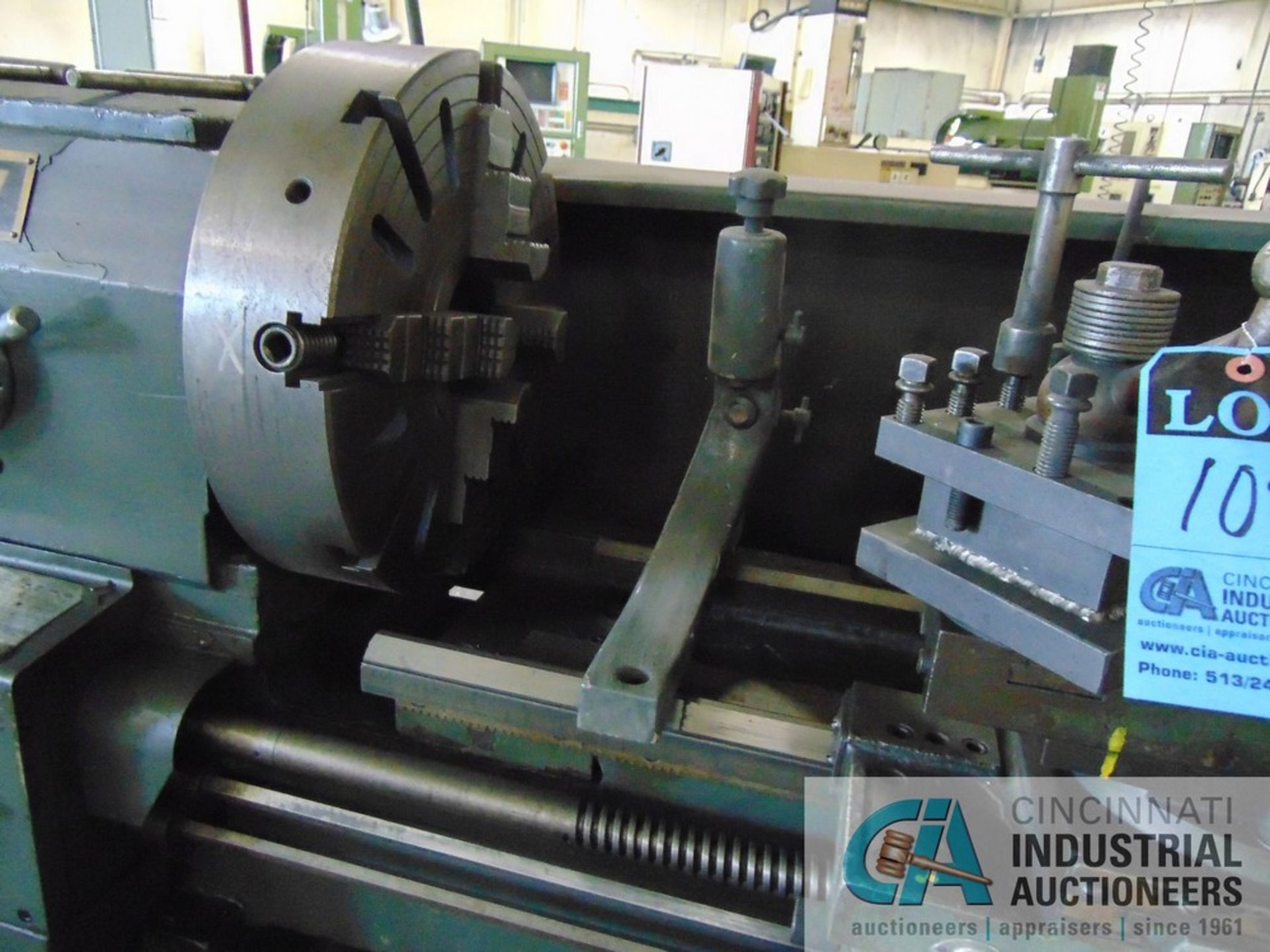 21" X 80" MIGHTY TURN MODEL ML-2180GL GAP BED ENGINE LATHE; S/N 88111580, 3" SPINDLE HOLE, 20" 4-JAW - Image 5 of 10