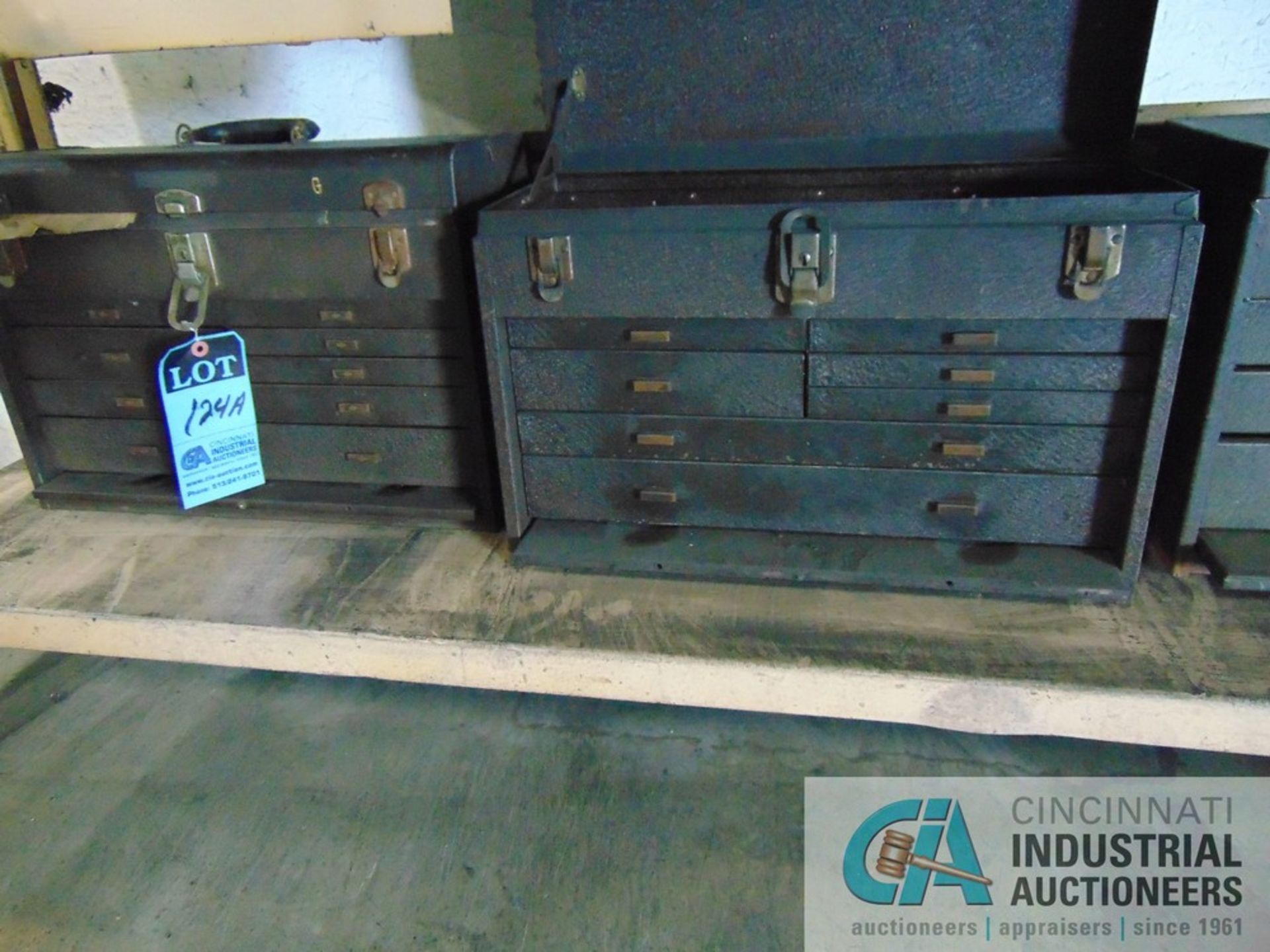 MACHINISTS TOOLBOXES W/ CONTENTS & CONTENTS OF BENCH - Image 6 of 7