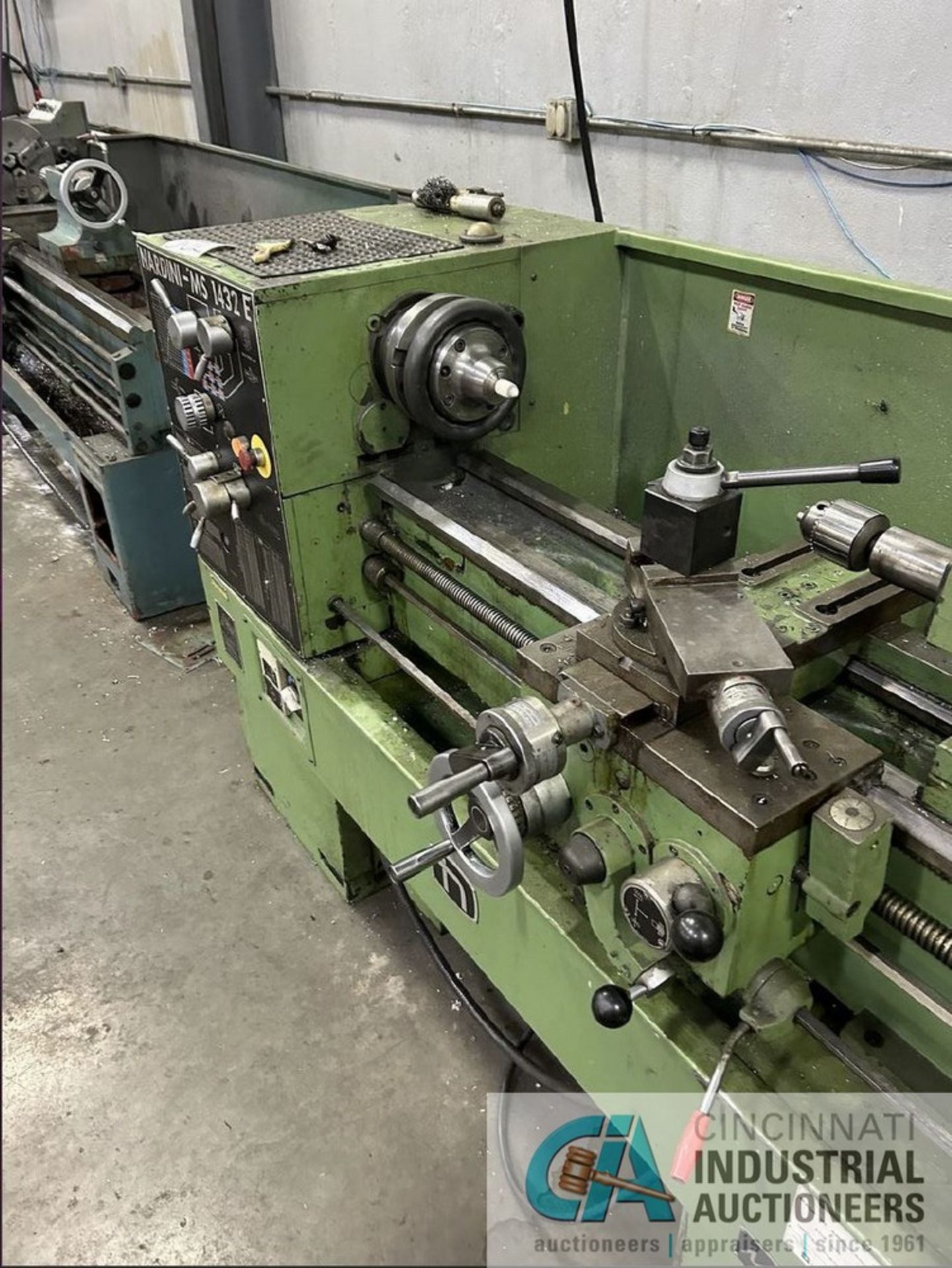 **14" X 32" NARDINI MODEL MS1432E LATHE W/ COLLET CHUCK - LOCATED AT 5932 JACKSON AVE., BERKELEY, - Image 4 of 7