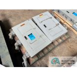 480 VOLT GE ELECTRICAL BREAKER PANELS, (1) WITH (5) 30 AMP AND (1) 20 AMP, (1) WITH (4) 30 AMP